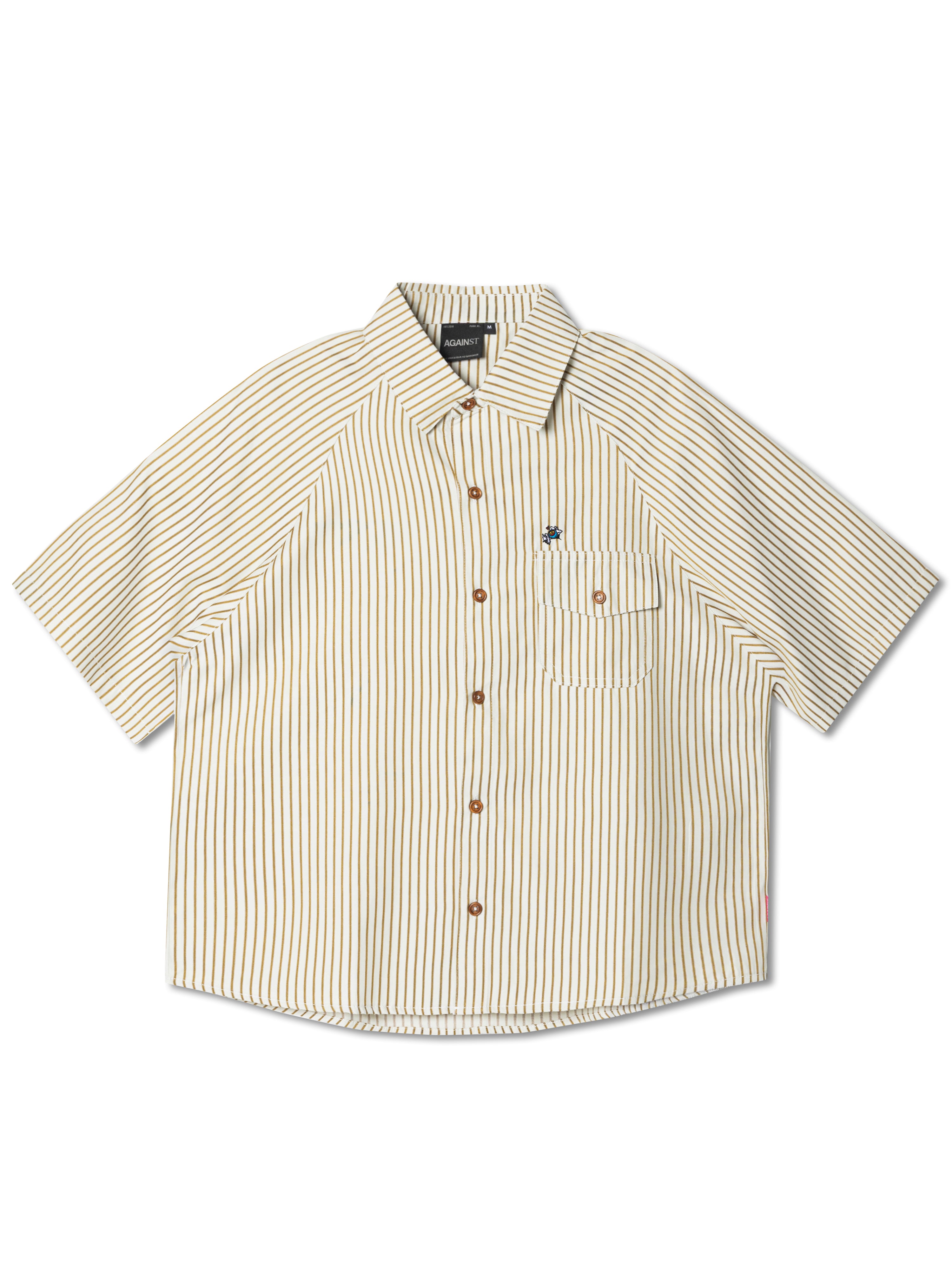 STRIPE MIGUEL SHIRT LIGHT GREEN – AGAINST LAB