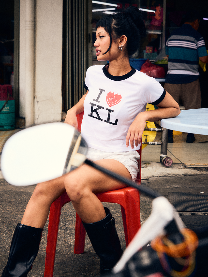 I <3 KL BABY TEE WHITE