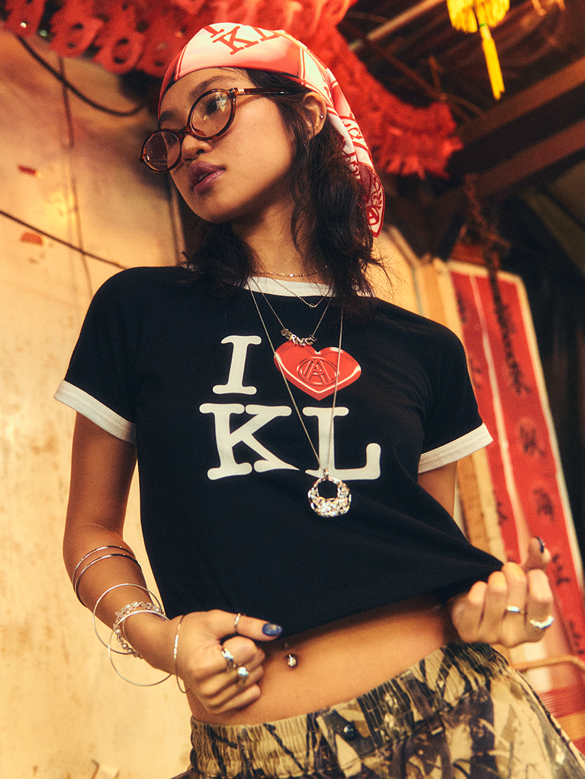 I <3 KL BABY TEE BLACK