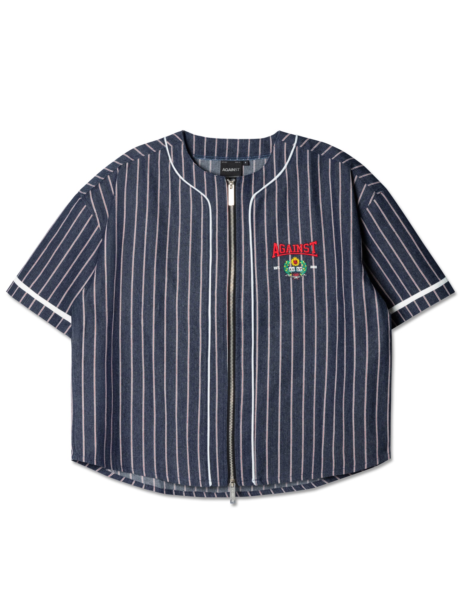 ARGUE - 新品未使用　baseball denim wide shirt JK argueアーギュbaseball denim wide shirt JK 【公式通販】