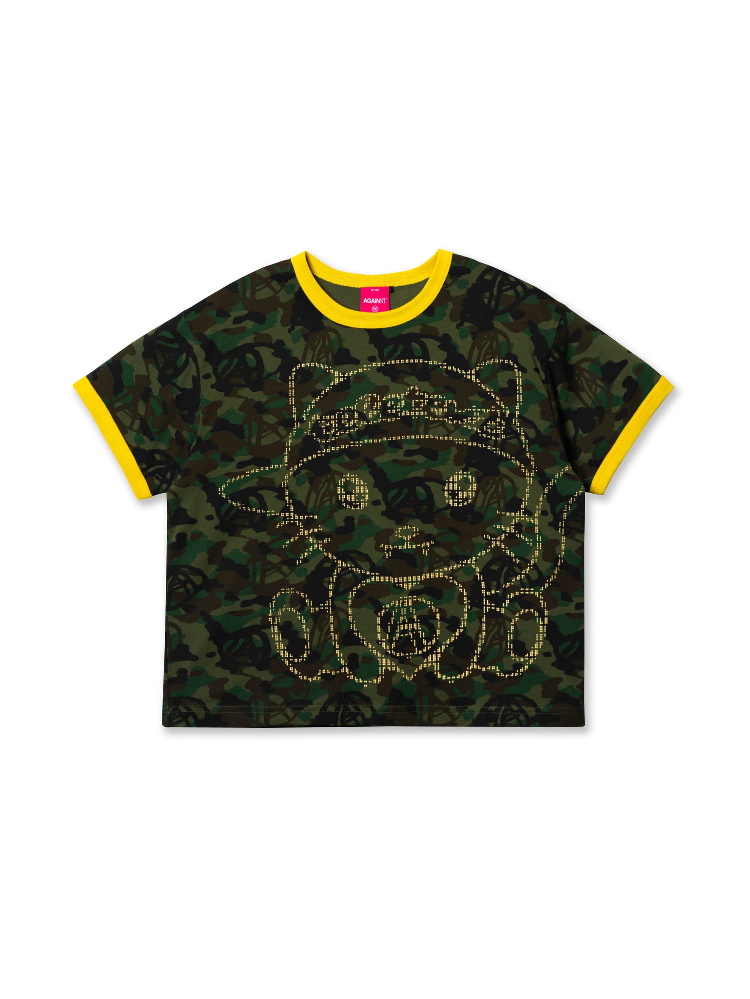 TELETEXT KAOMOJI CAMO RINGER TEE