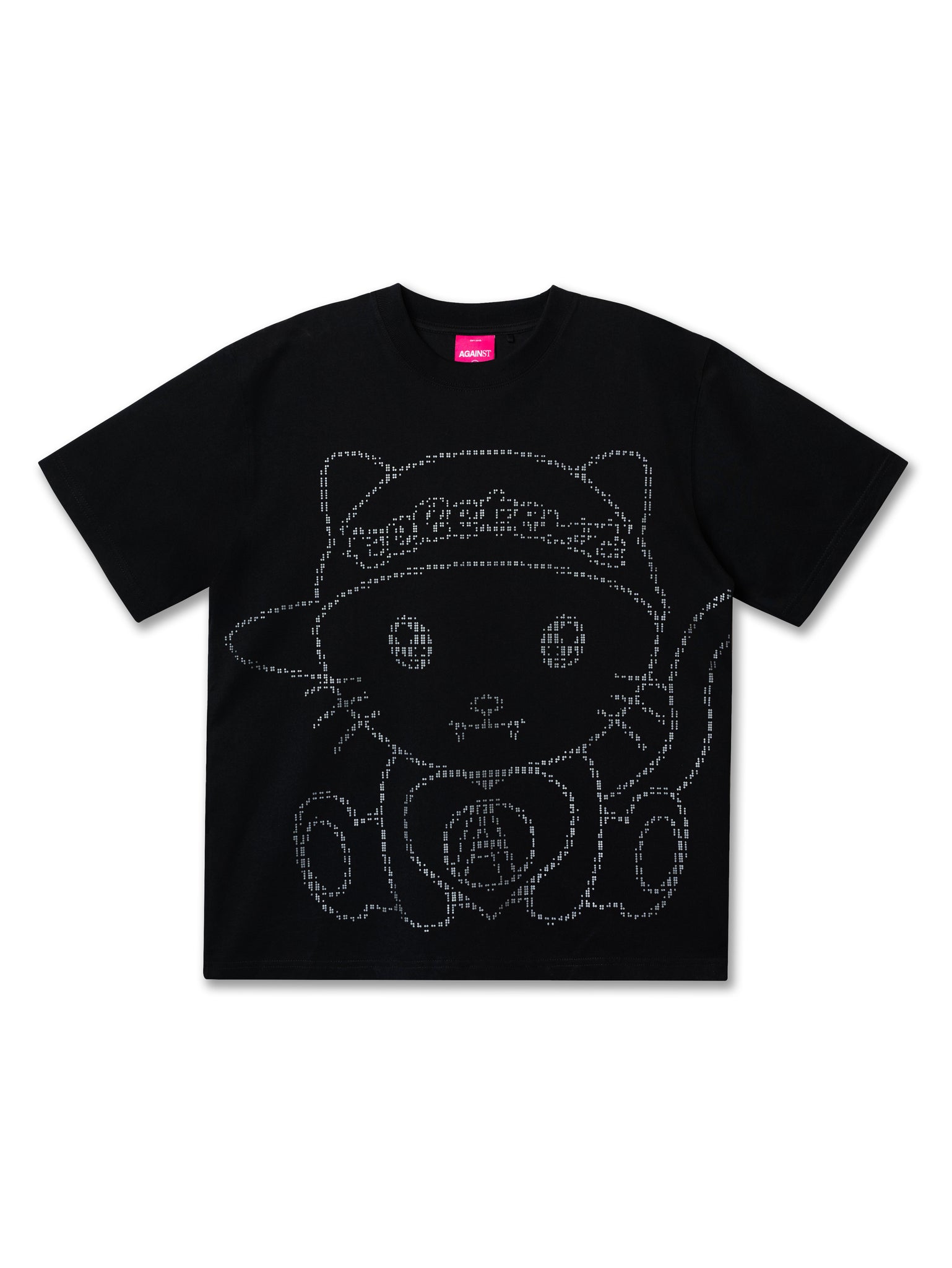 TELETEXT KAOMOJI TEE BLACK