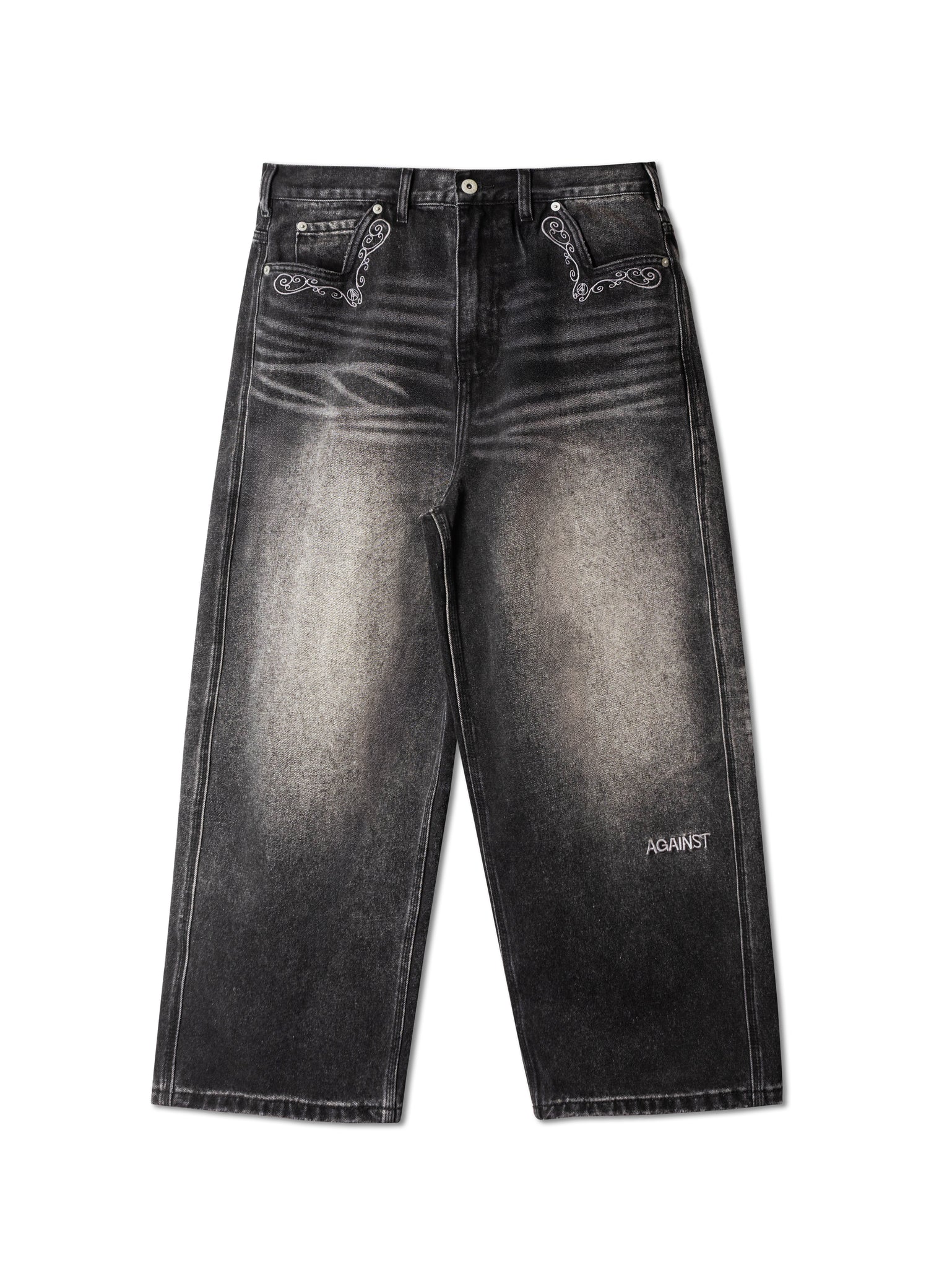 COWBOY WASHED PERFECT JEANS BLACK
