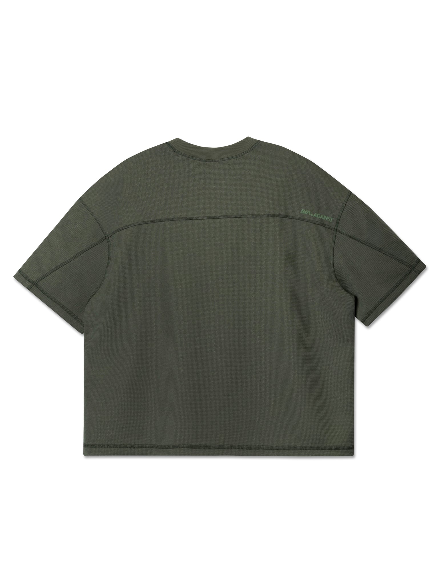 AGAINST X HDPC FABRICATOR WAFFLE TEE MOSS