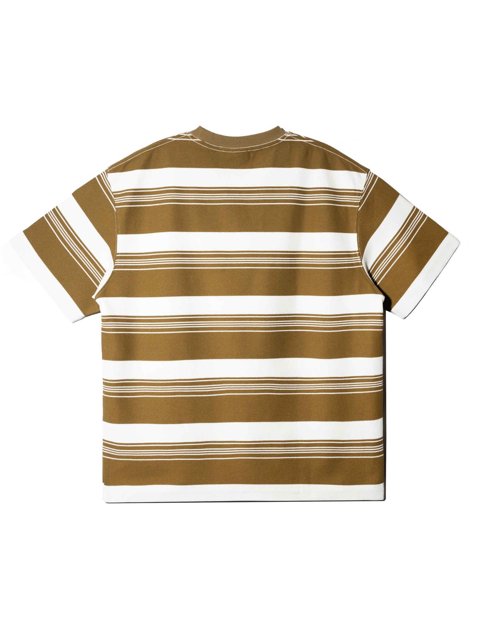 BIG STRIPE TEE BROWN