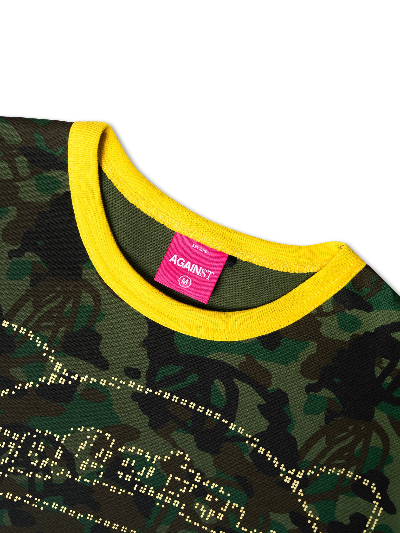 TELETEXT KAOMOJI CAMO RINGER TEE
