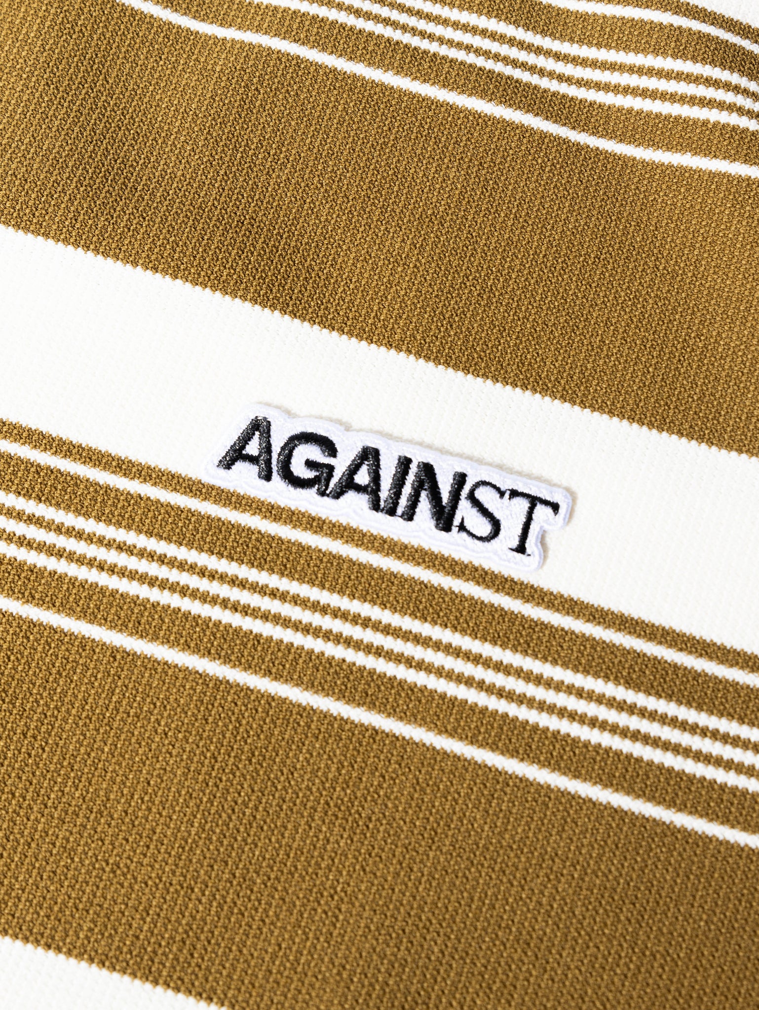 BIG STRIPE TEE BROWN