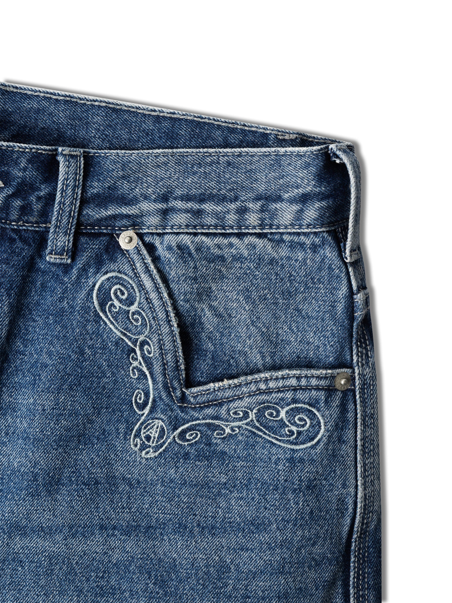 COWBOY WASHED PERFECT JEANS BLUE