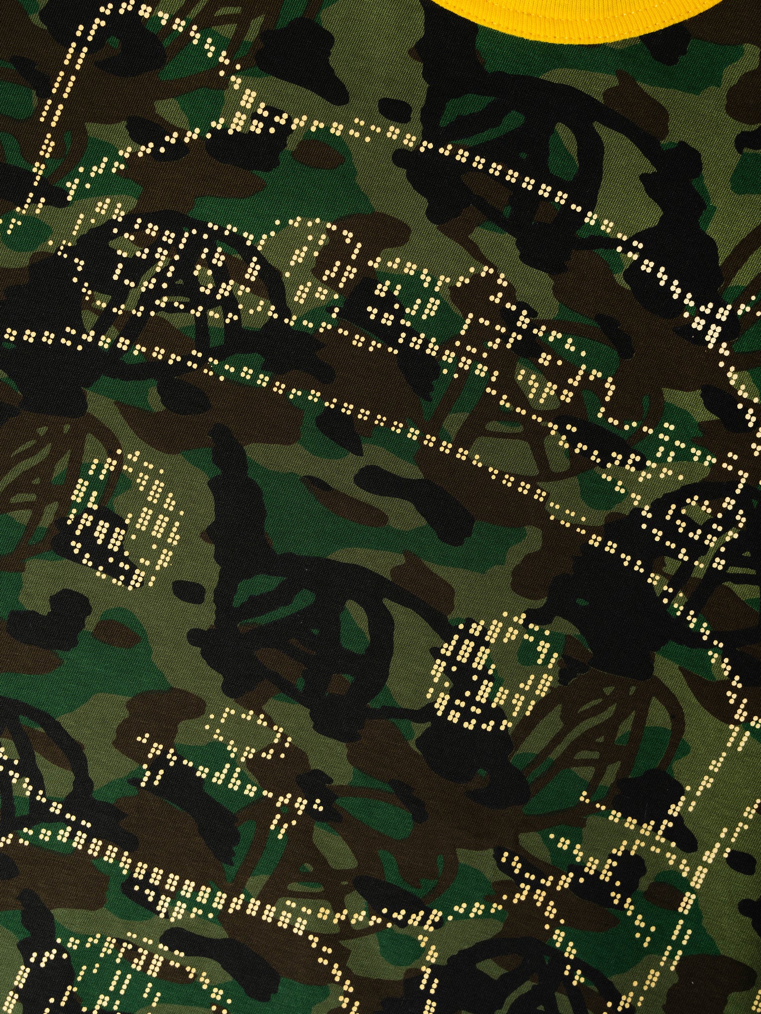 TELETEXT KAOMOJI CAMO RINGER TEE