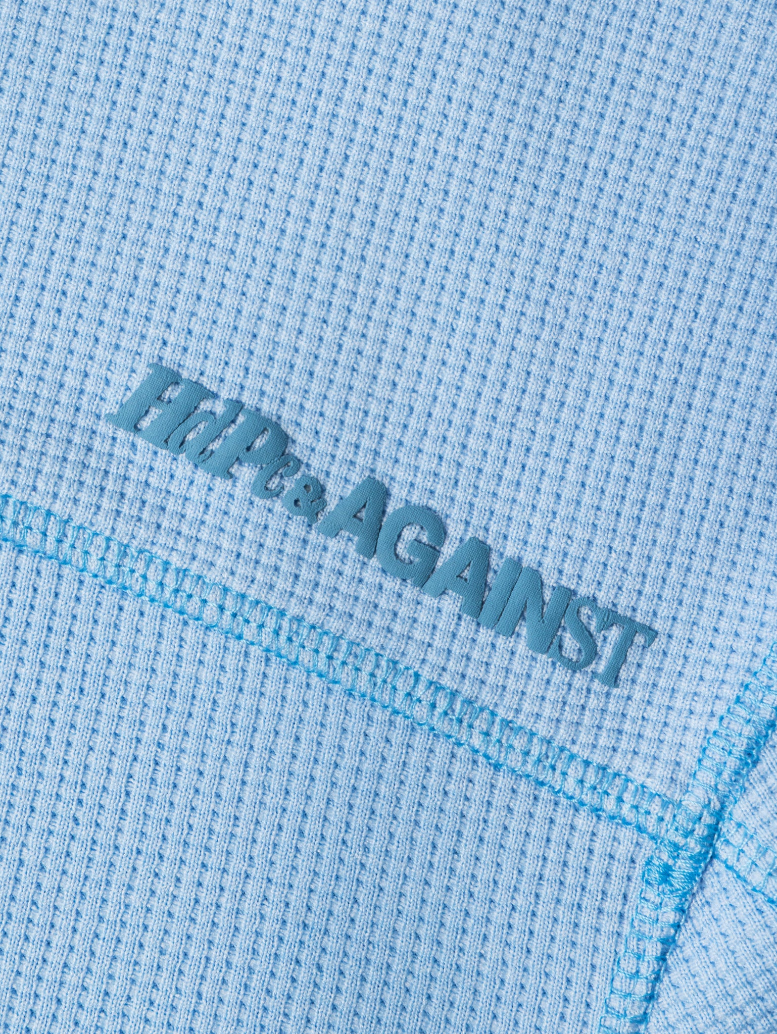 AGAINST X HDPC FABRICATOR WAFFLE TEE SKY