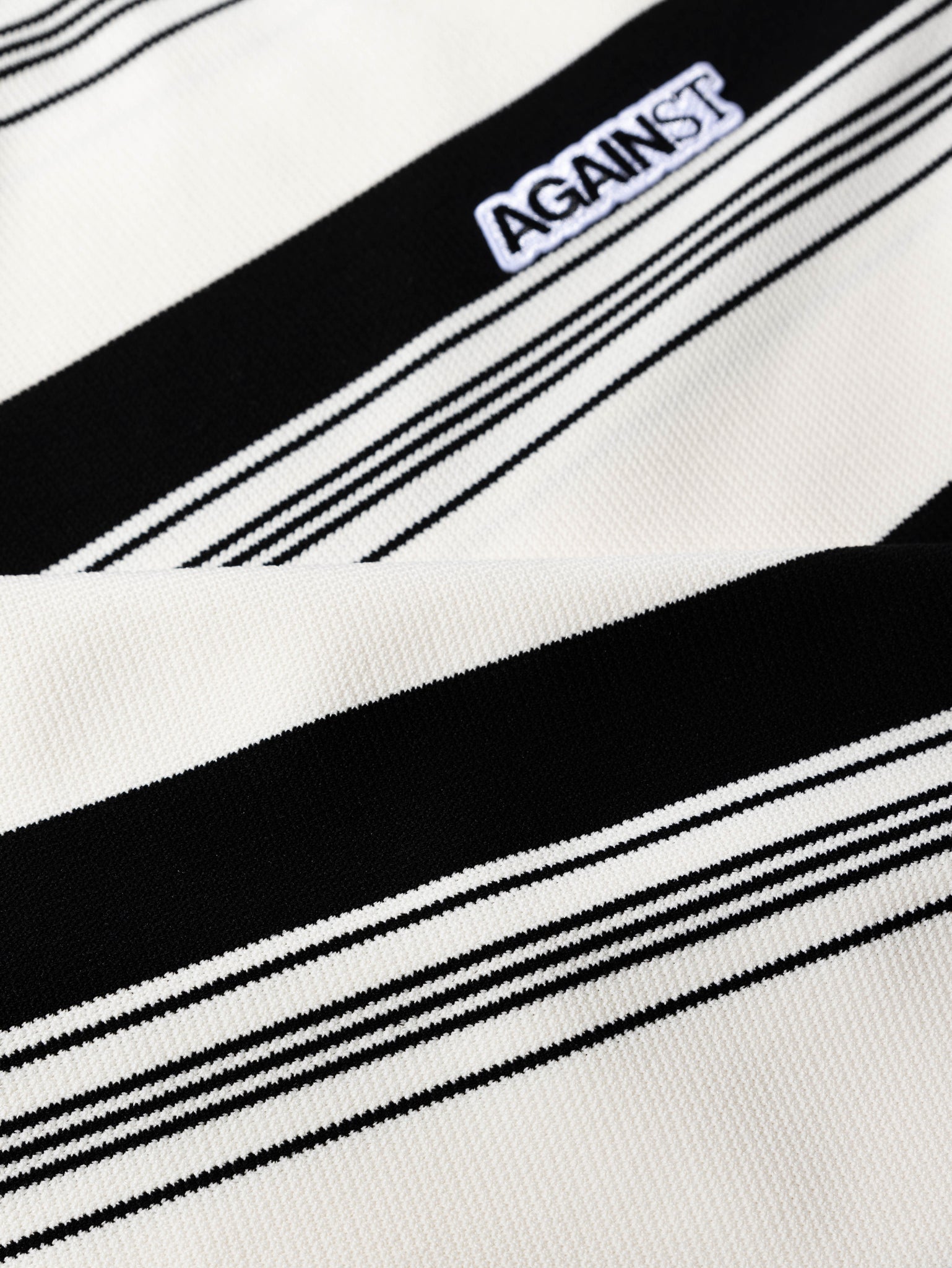 BIG STRIPE TEE BLACK