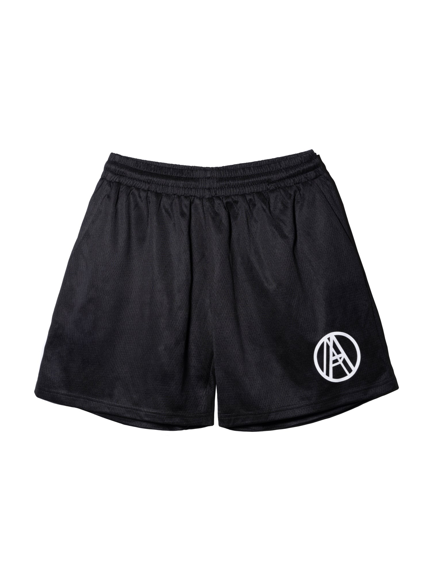 LOGO MESH SHORTS BLACK