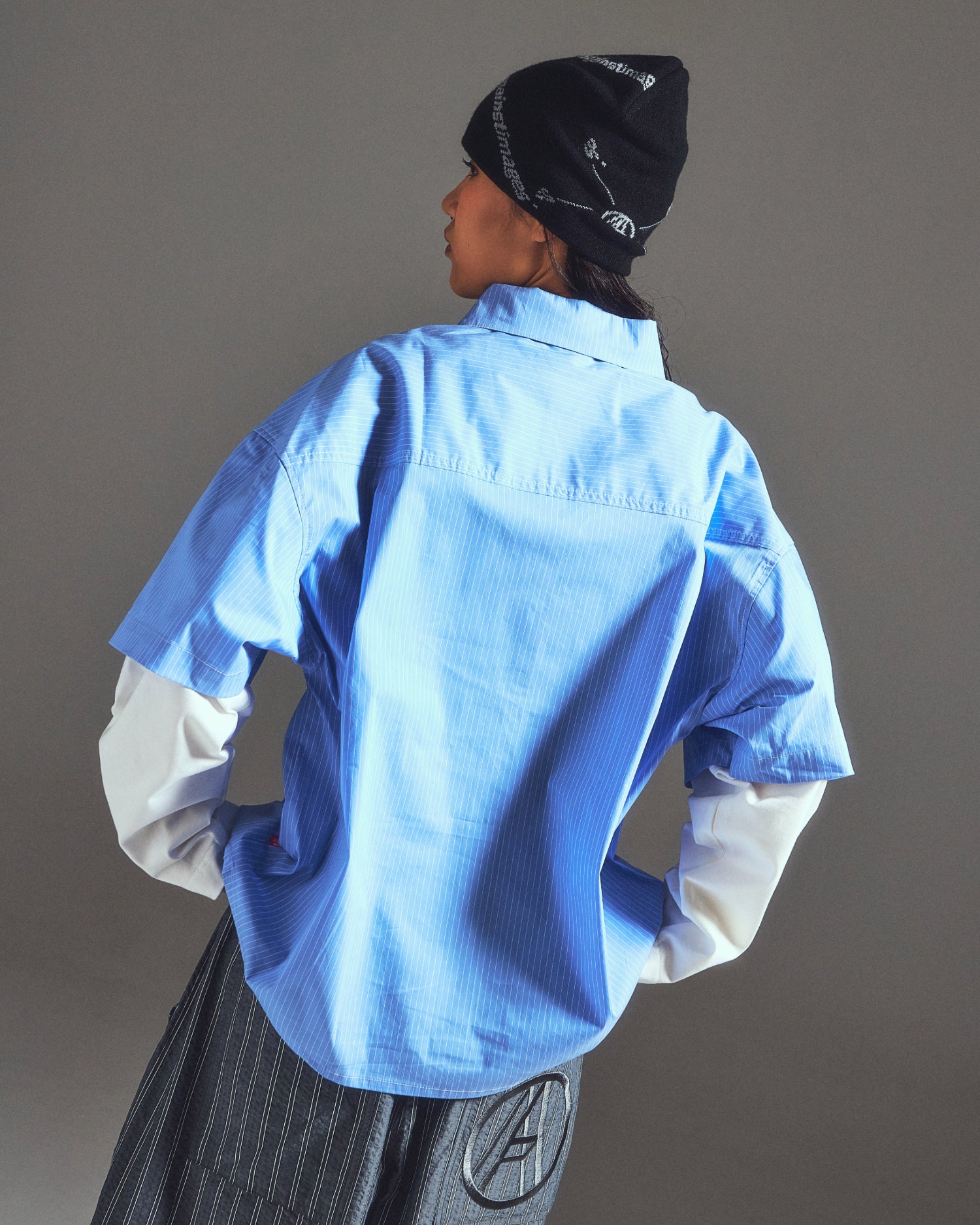 ISM & SCHISM LAYERED SHIRT BLUE – AGAINST LAB.