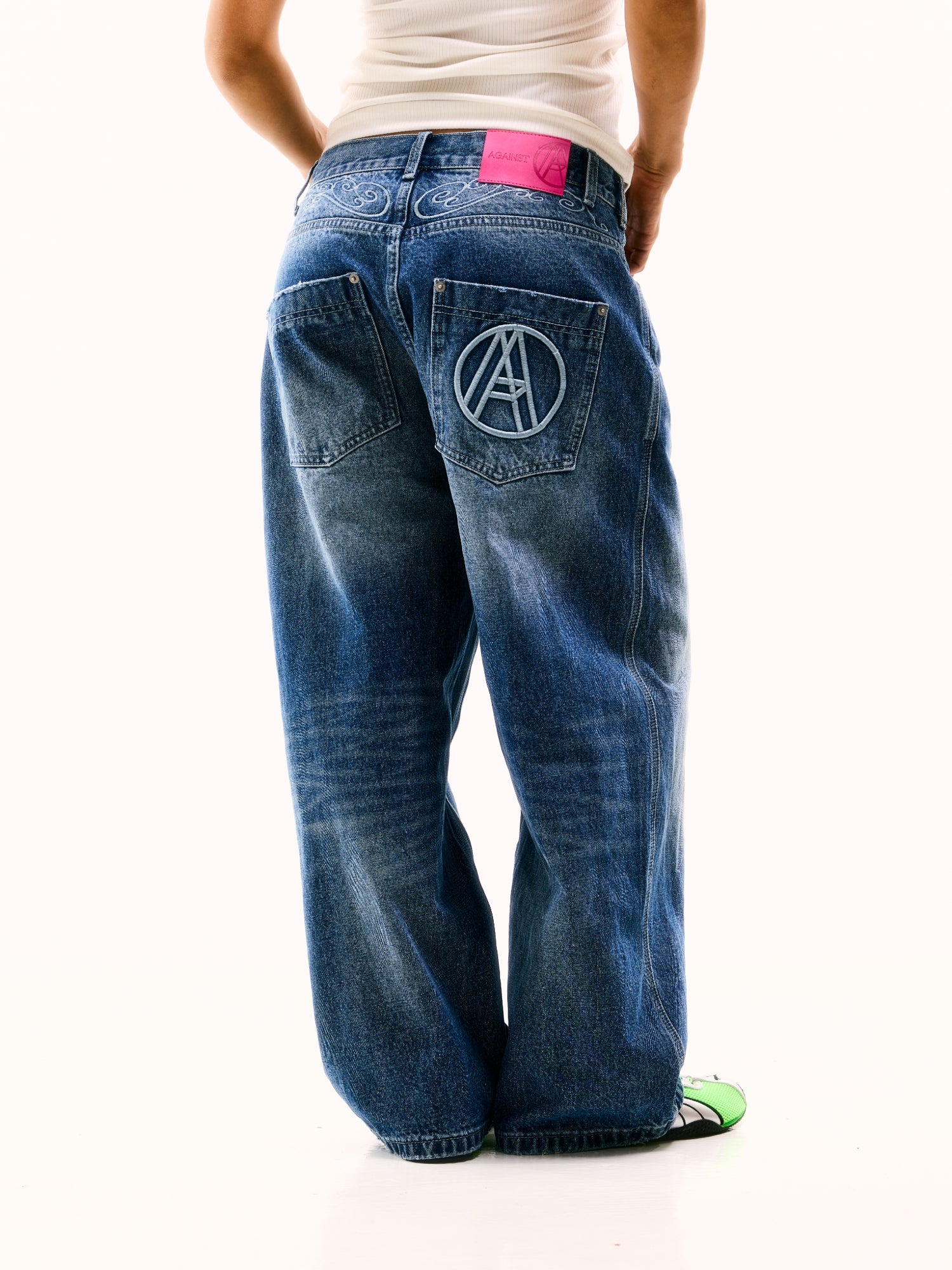 COWBOY WASHED PERFECT JEANS BLUE