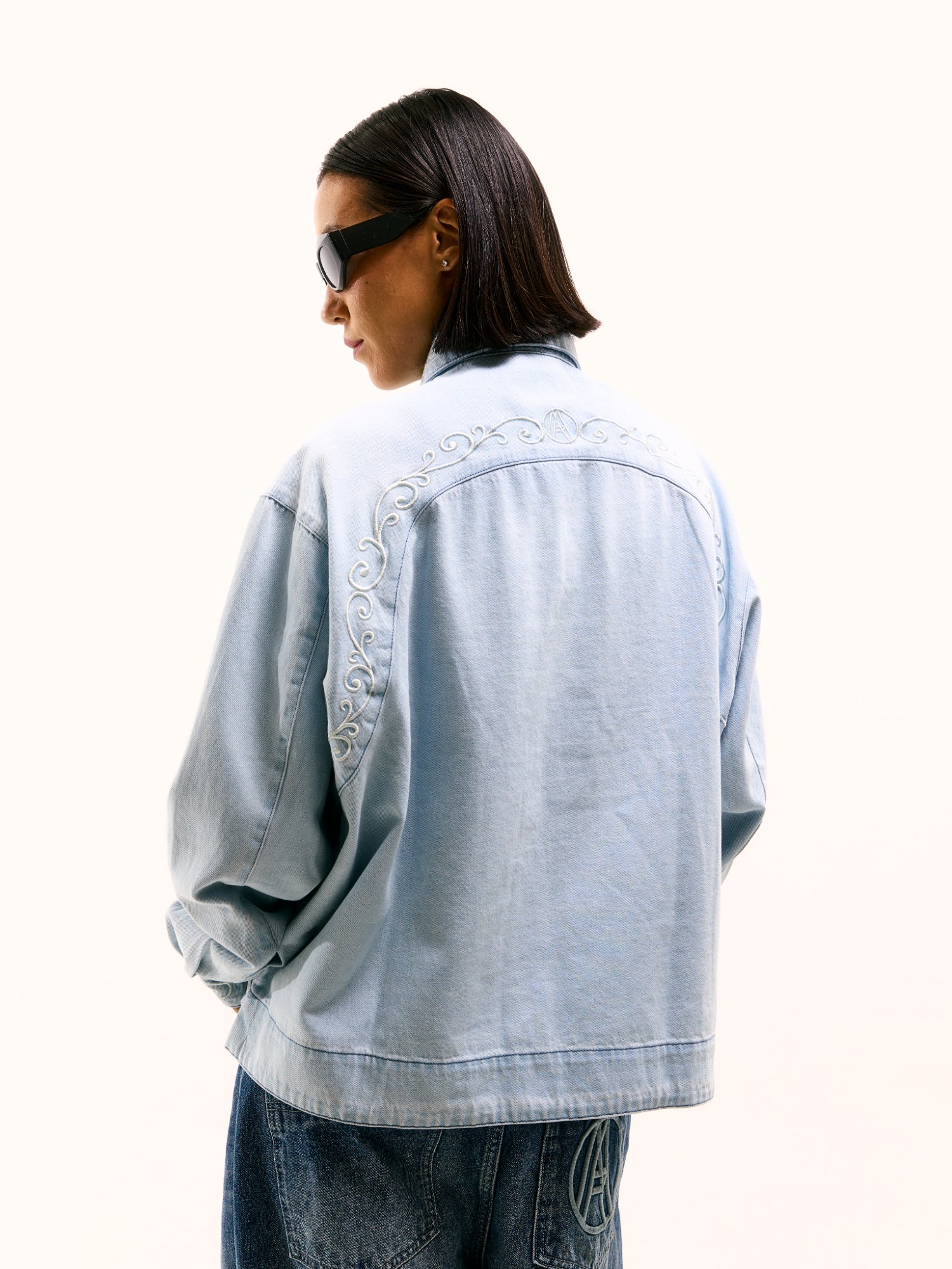 DENIM COWBOY L/S DAME SHIRT