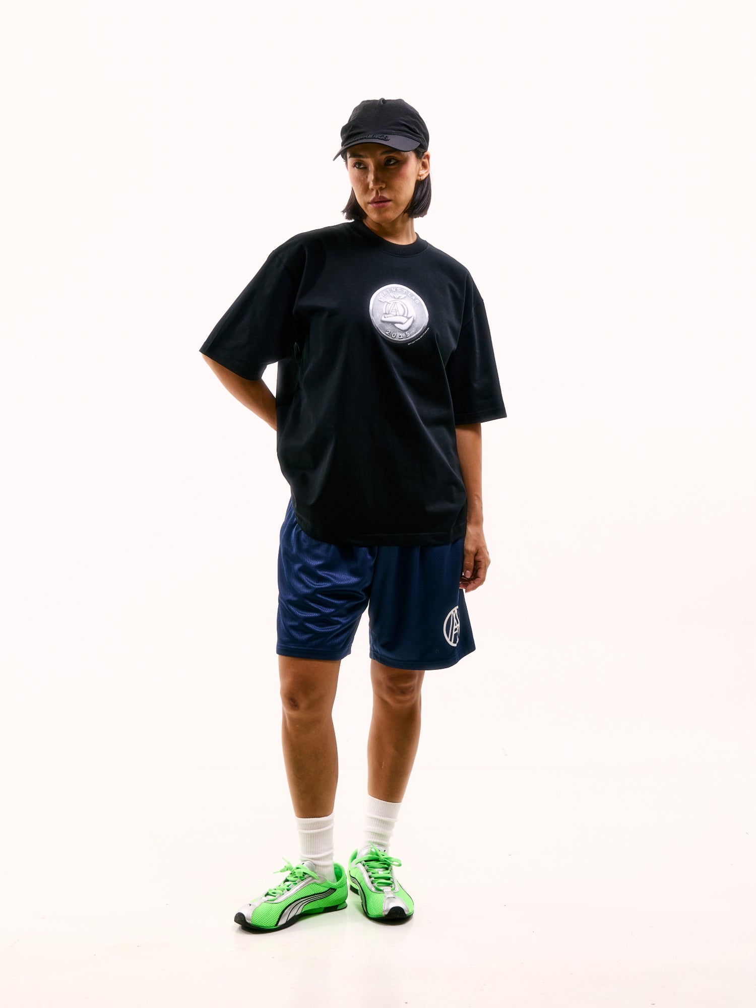 A-MAN COIN TEE BLACK