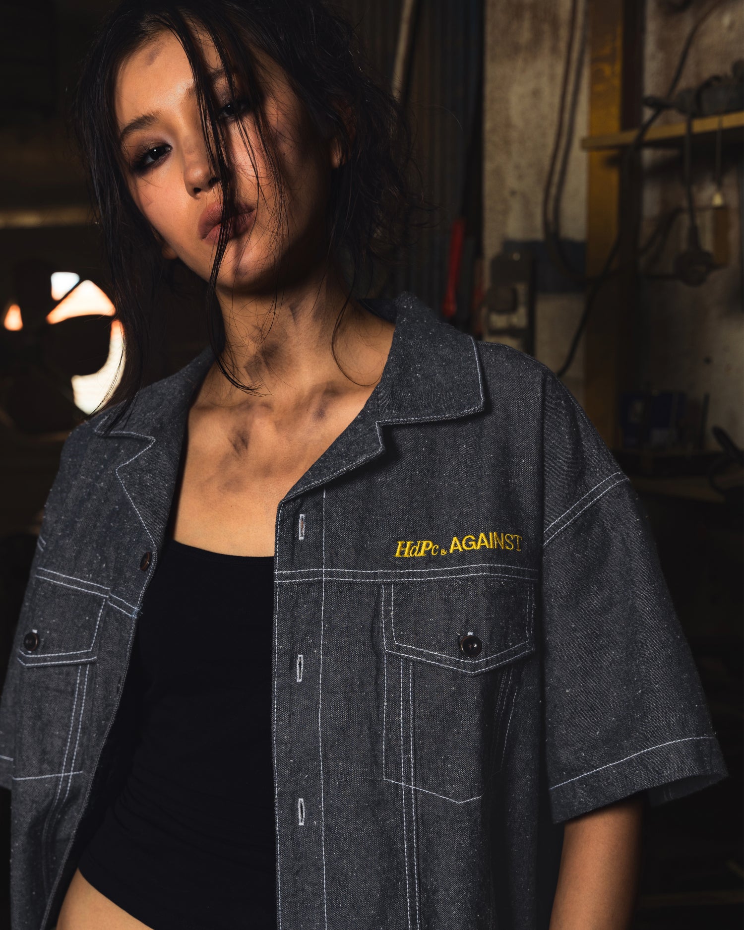 AGAINST X HDPC FABRICATOR SHIRT DENIM