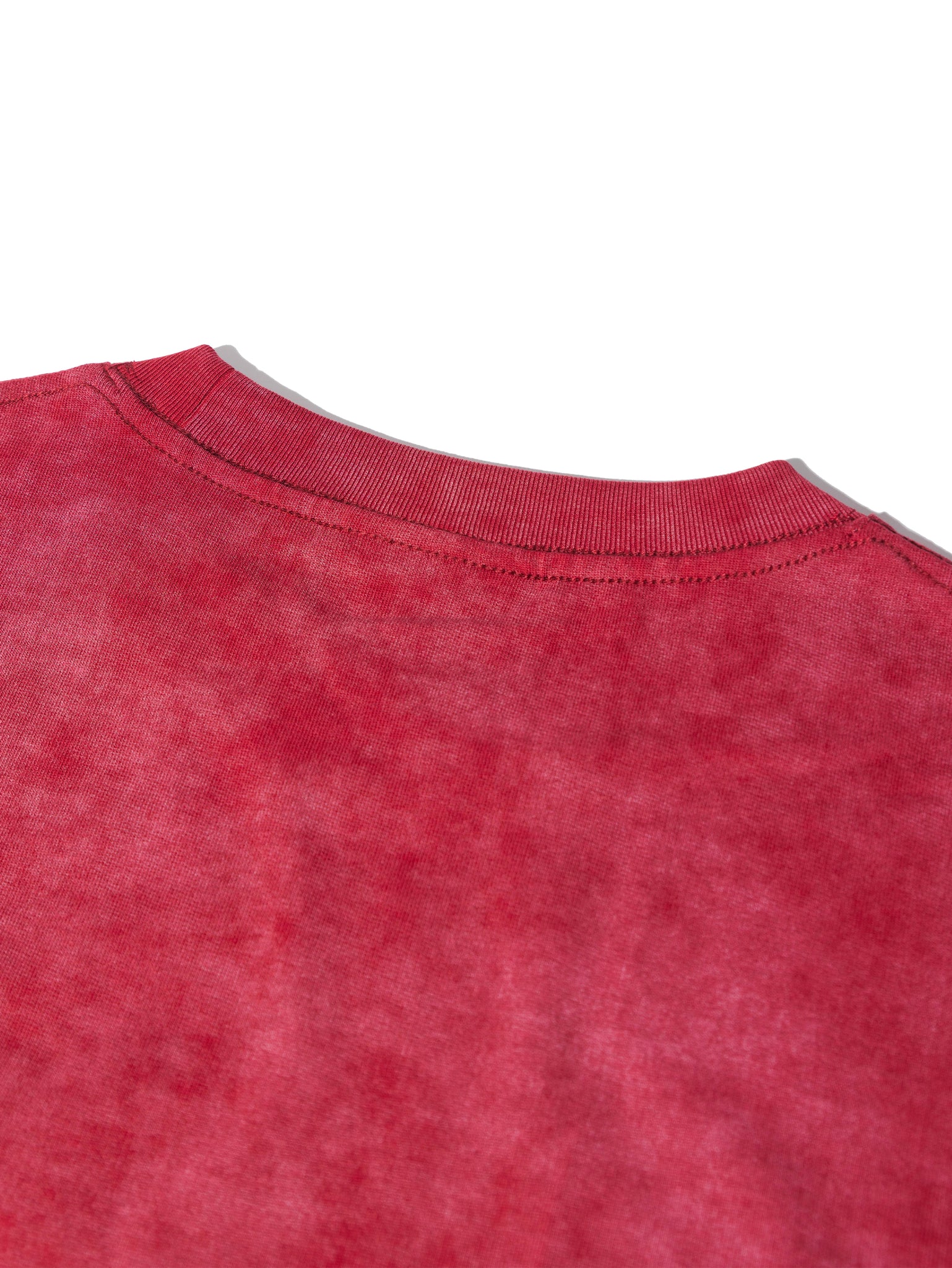 LOGO WASHED TEE RED