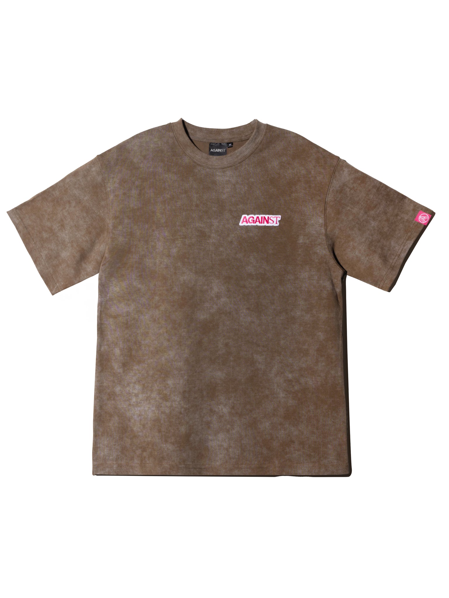 LOGO WASHED TEE BROWN