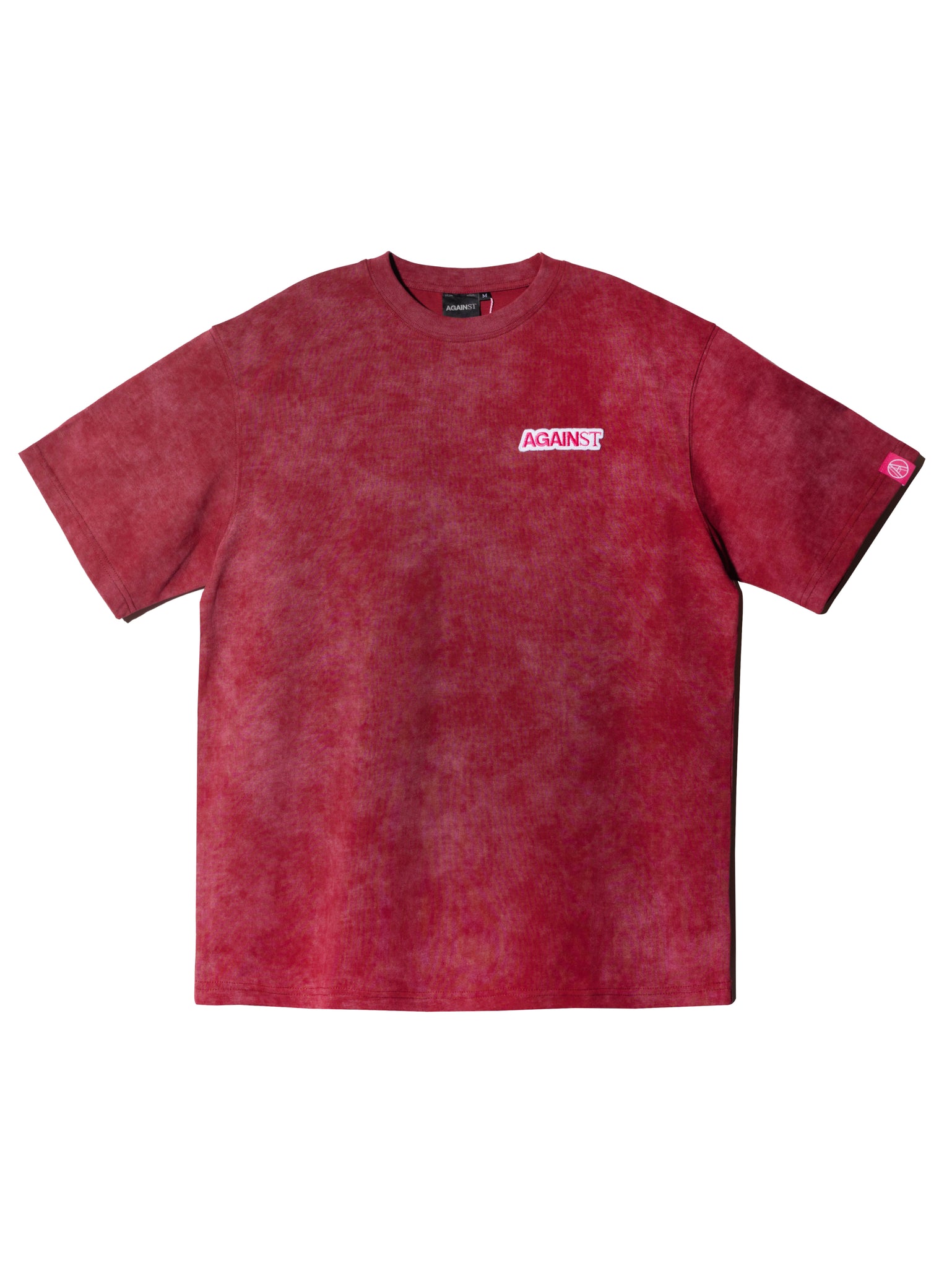 LOGO WASHED TEE RED