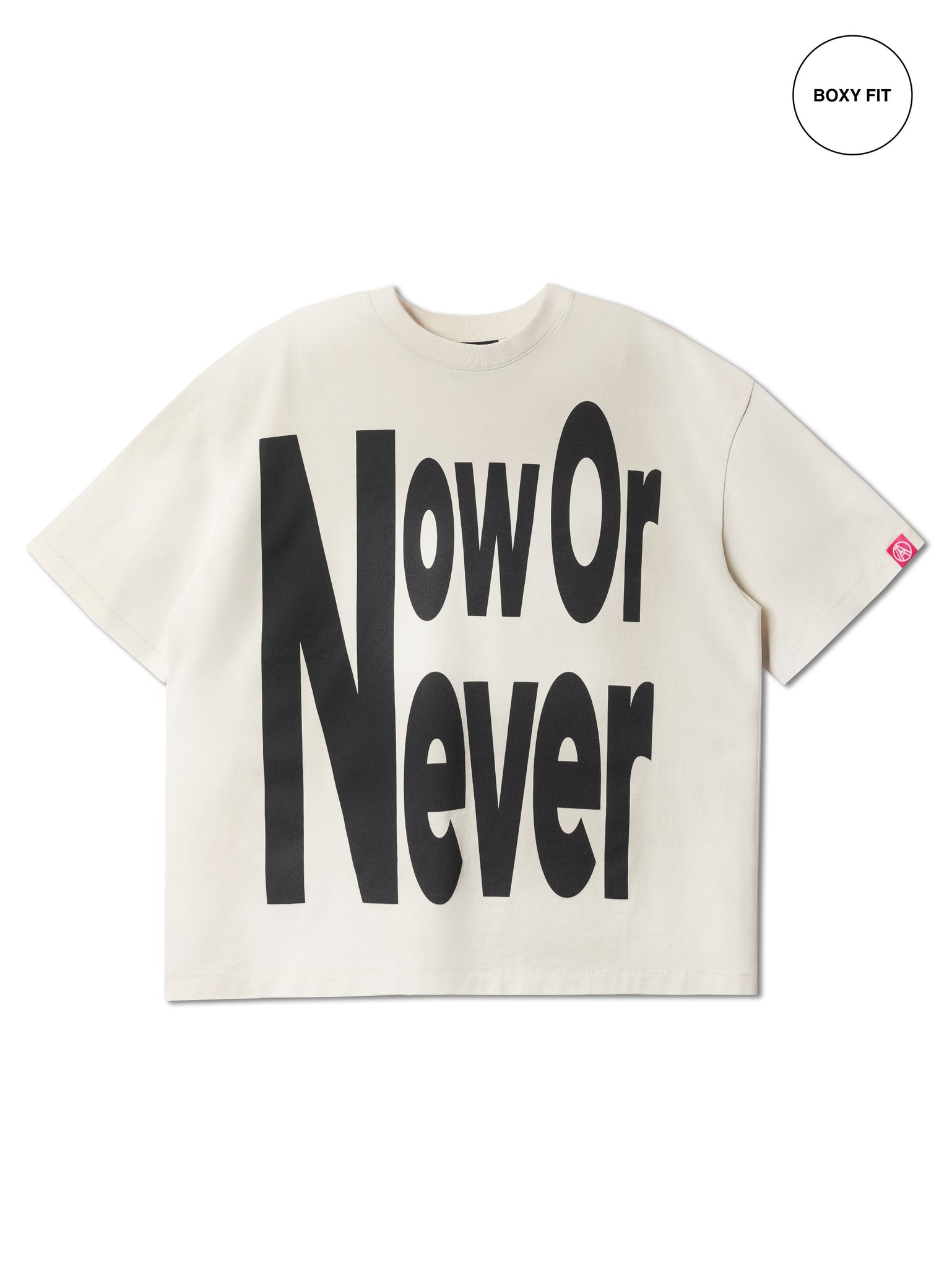 NOW OR NEVER TEE WASHED CREAM