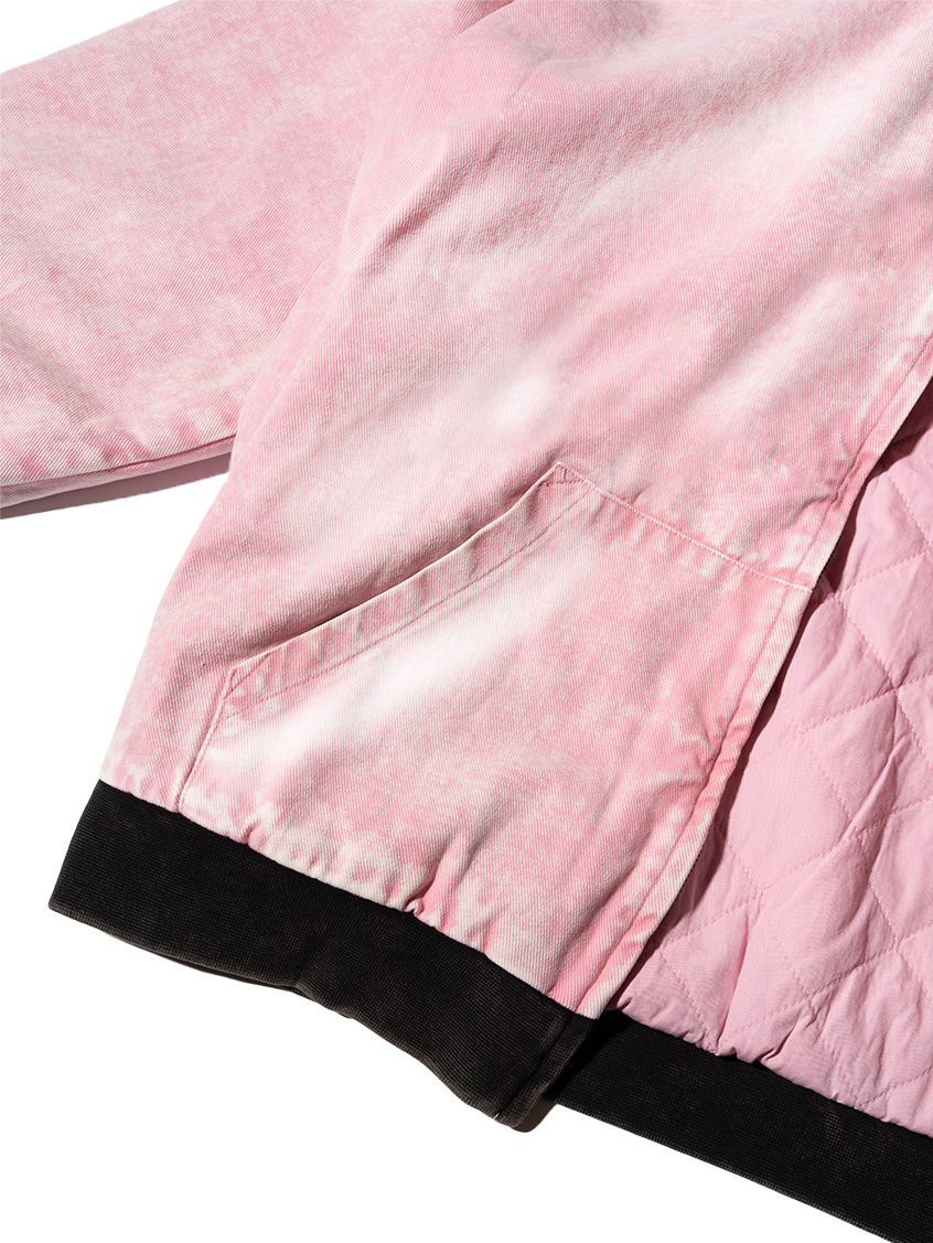 PUDU WASHED ZIP HOODIE PINK