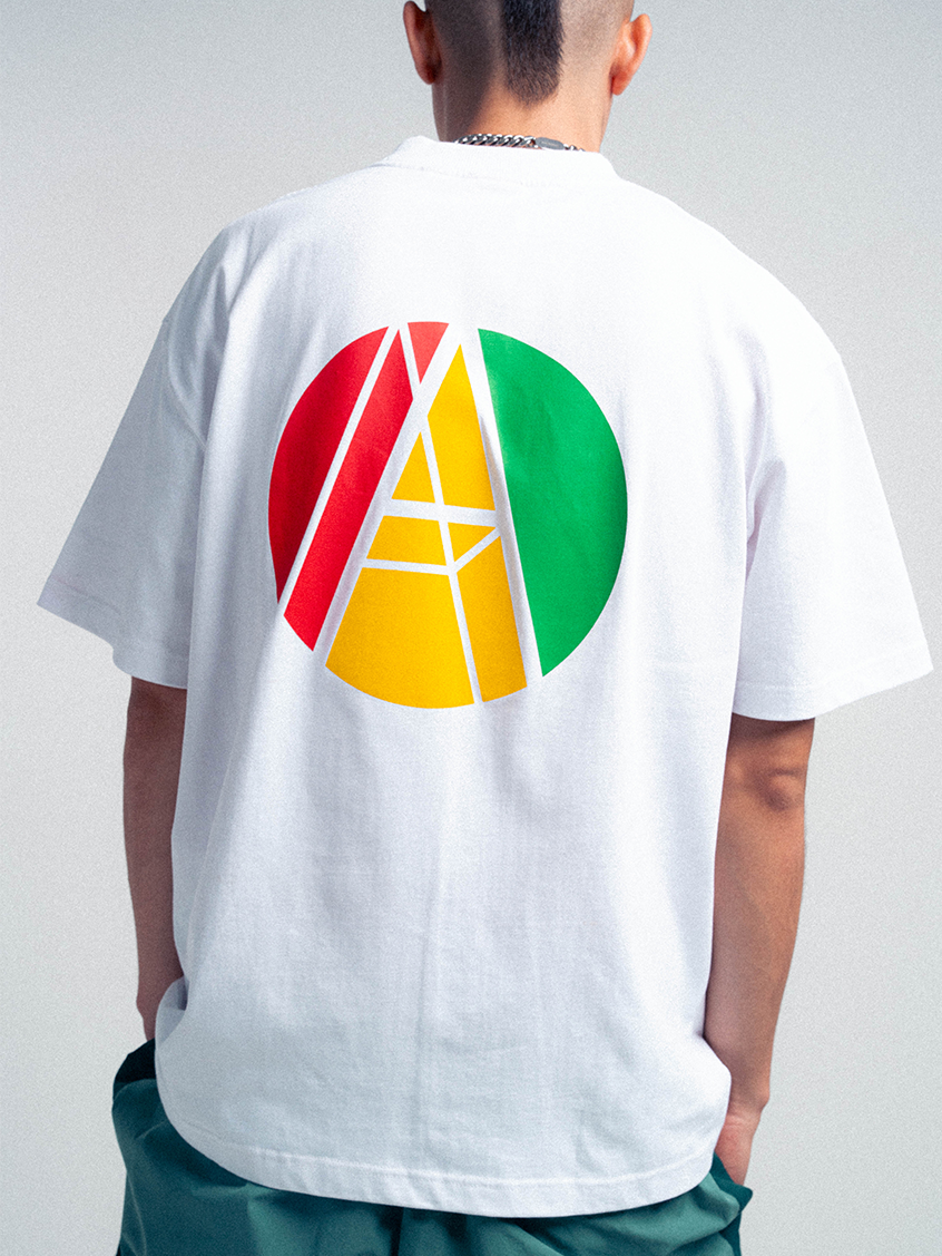 RASTA LOGO TEE WHITE