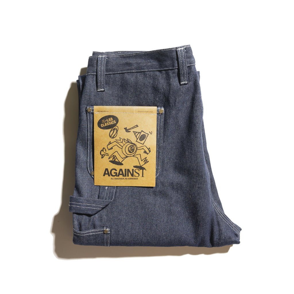 Monet Double Knee Raw Denim Carpenter Pants