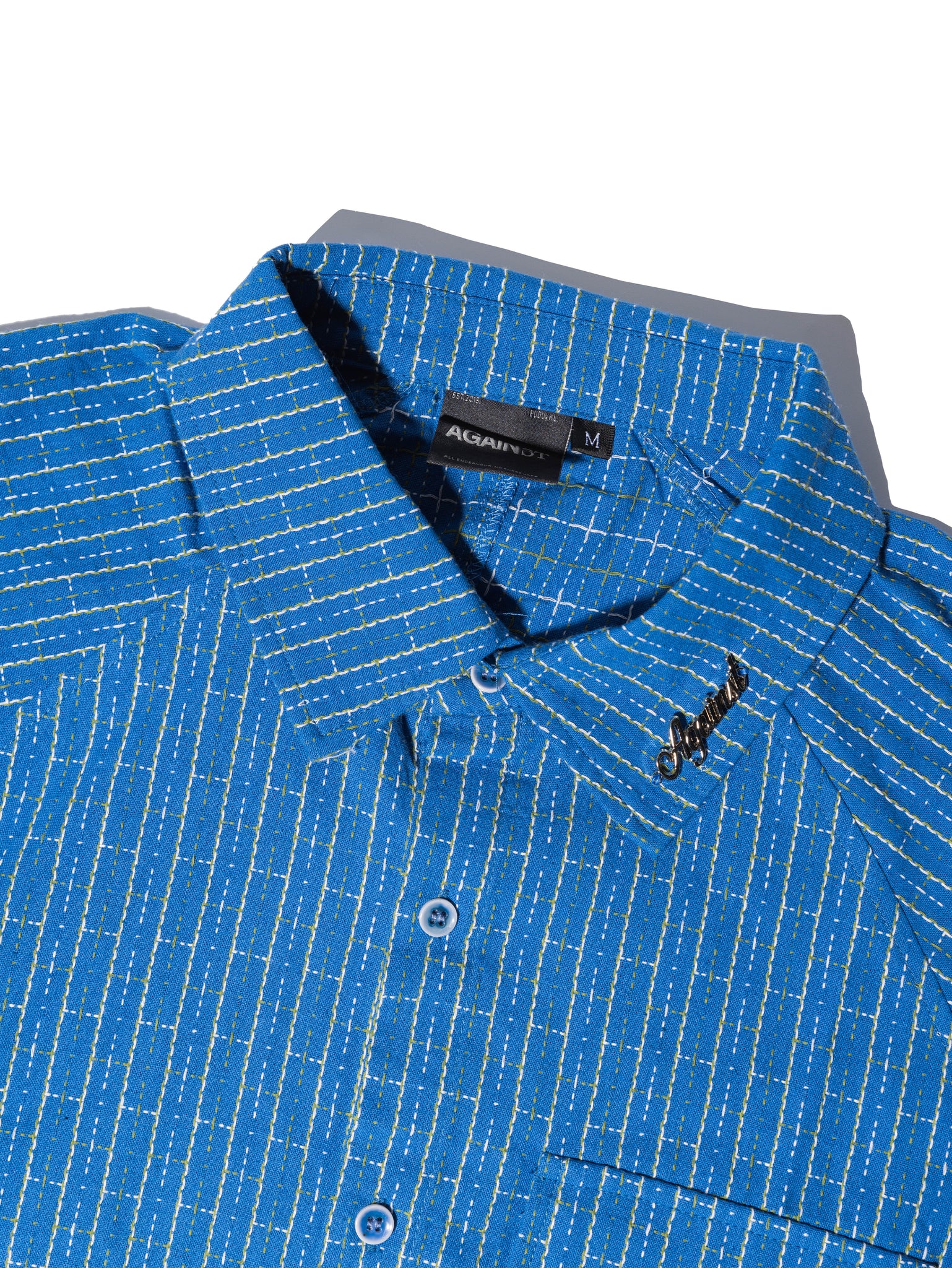 SASHIKO SHIRT BLUE