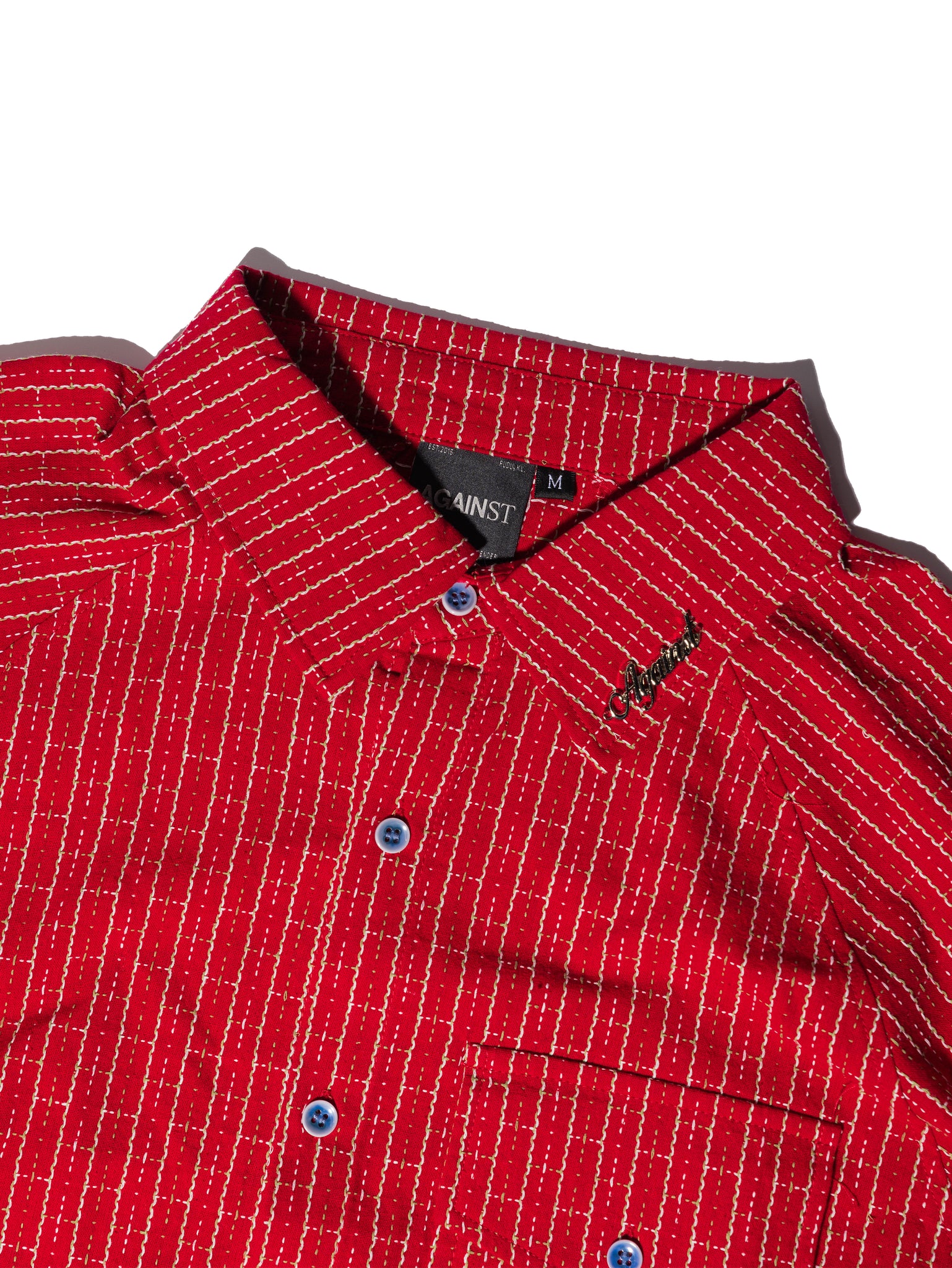 SASHIKO SHIRT RED