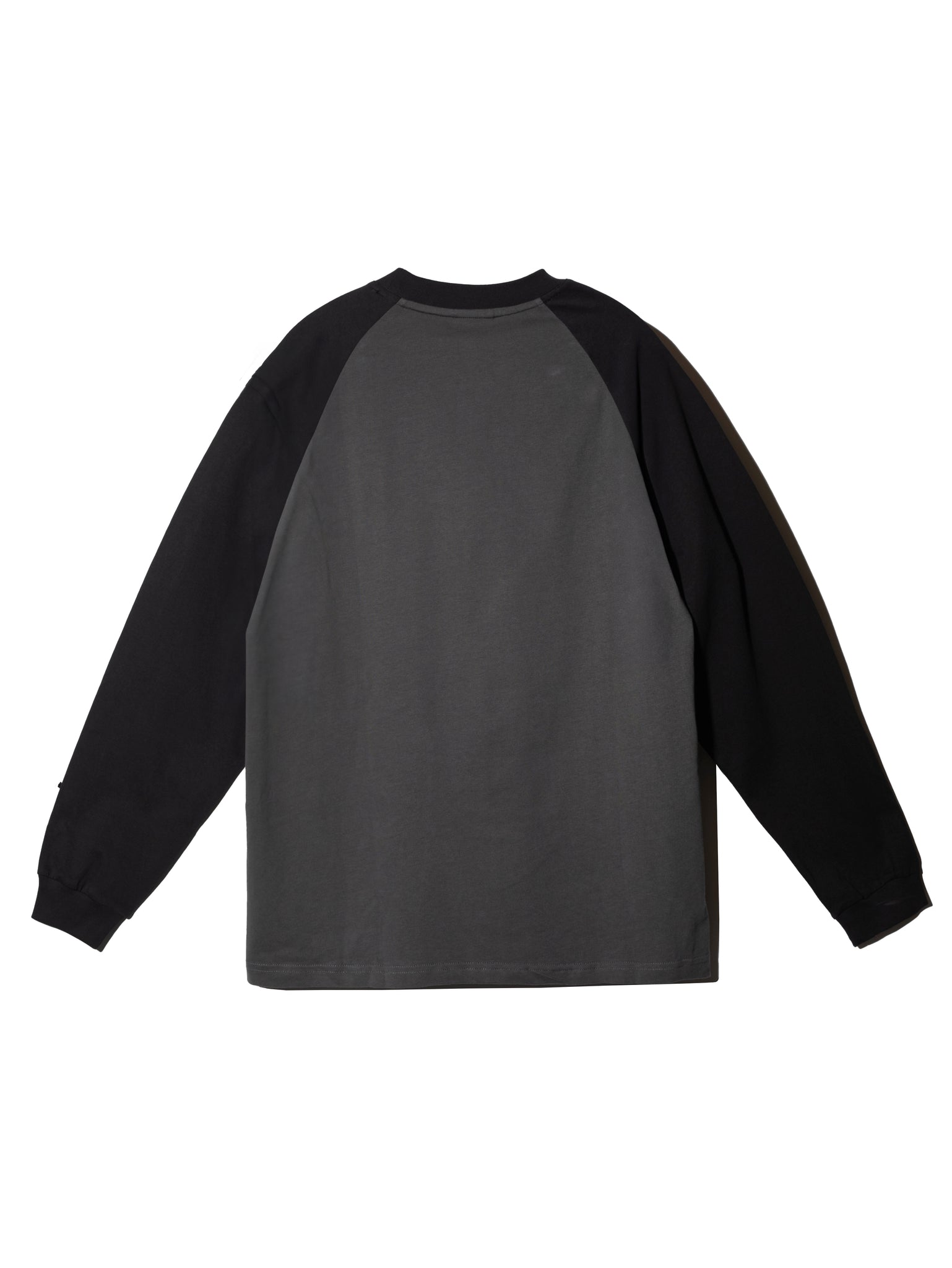 SPELLOUT RAGLAN L/S TEE GREY