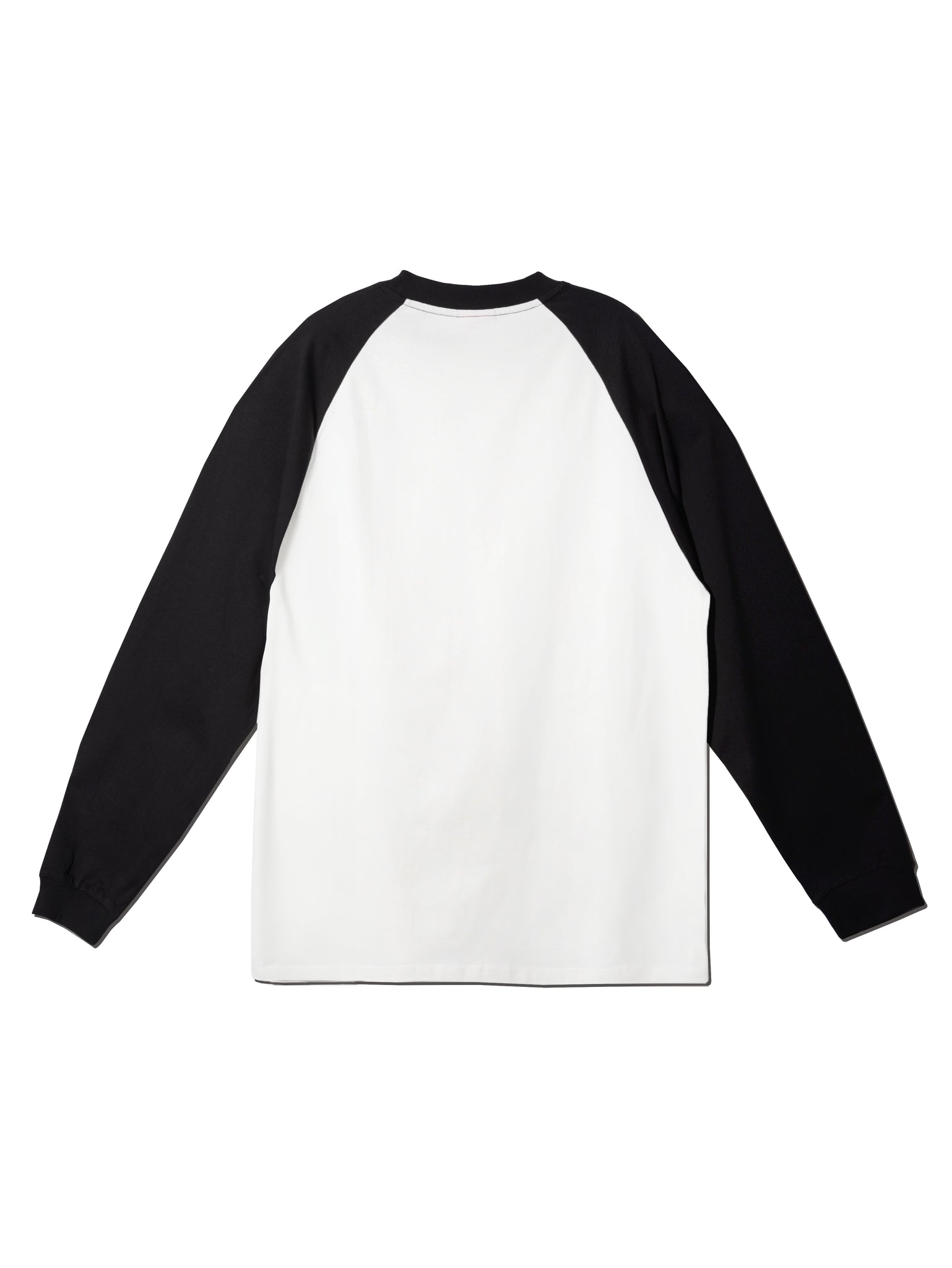 SPELLOUT RAGLAN L/S TEE WHITE