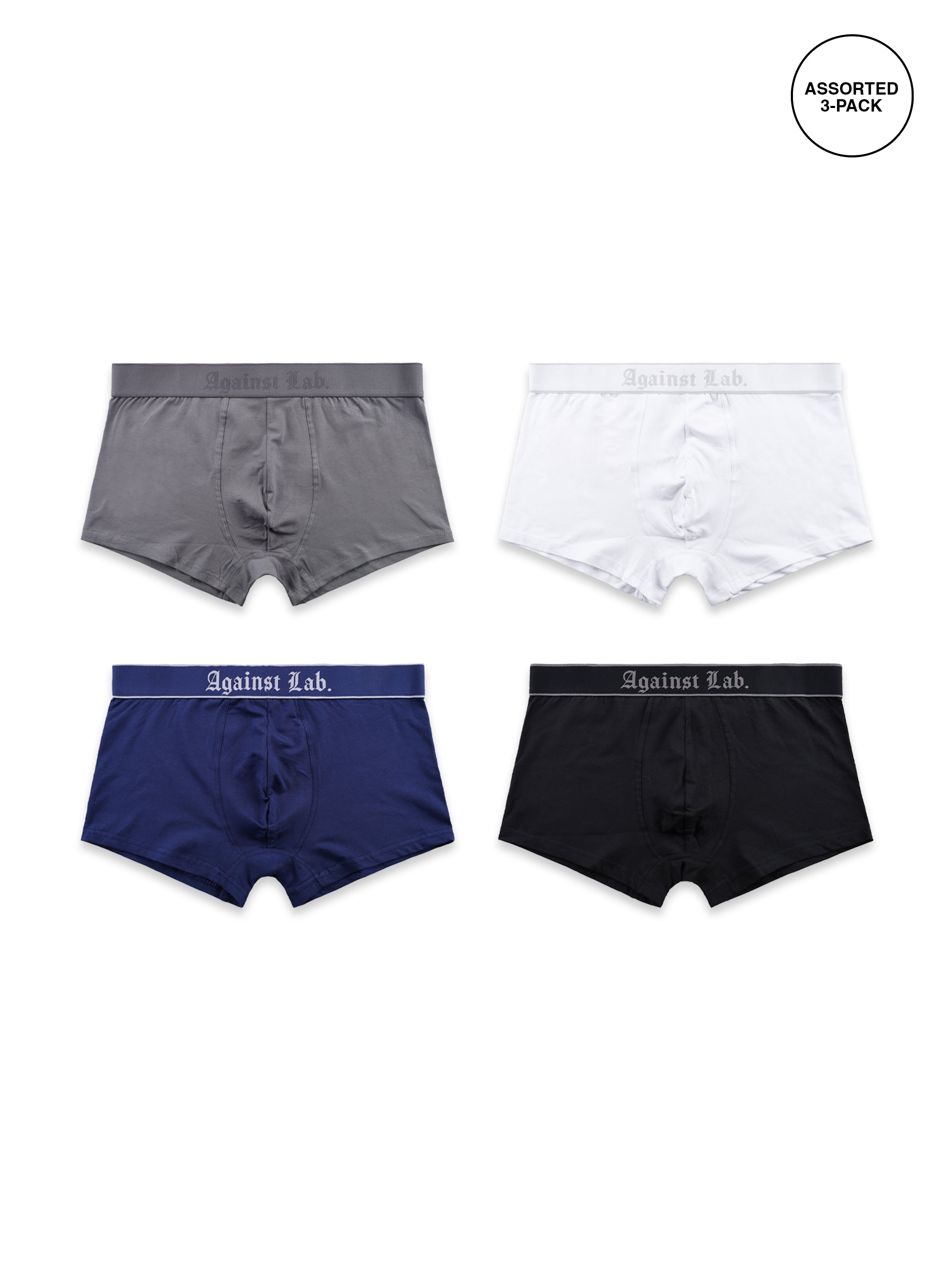 PIRATE PLAIN TRUNKS (3-PACK) – AGAINST LAB.