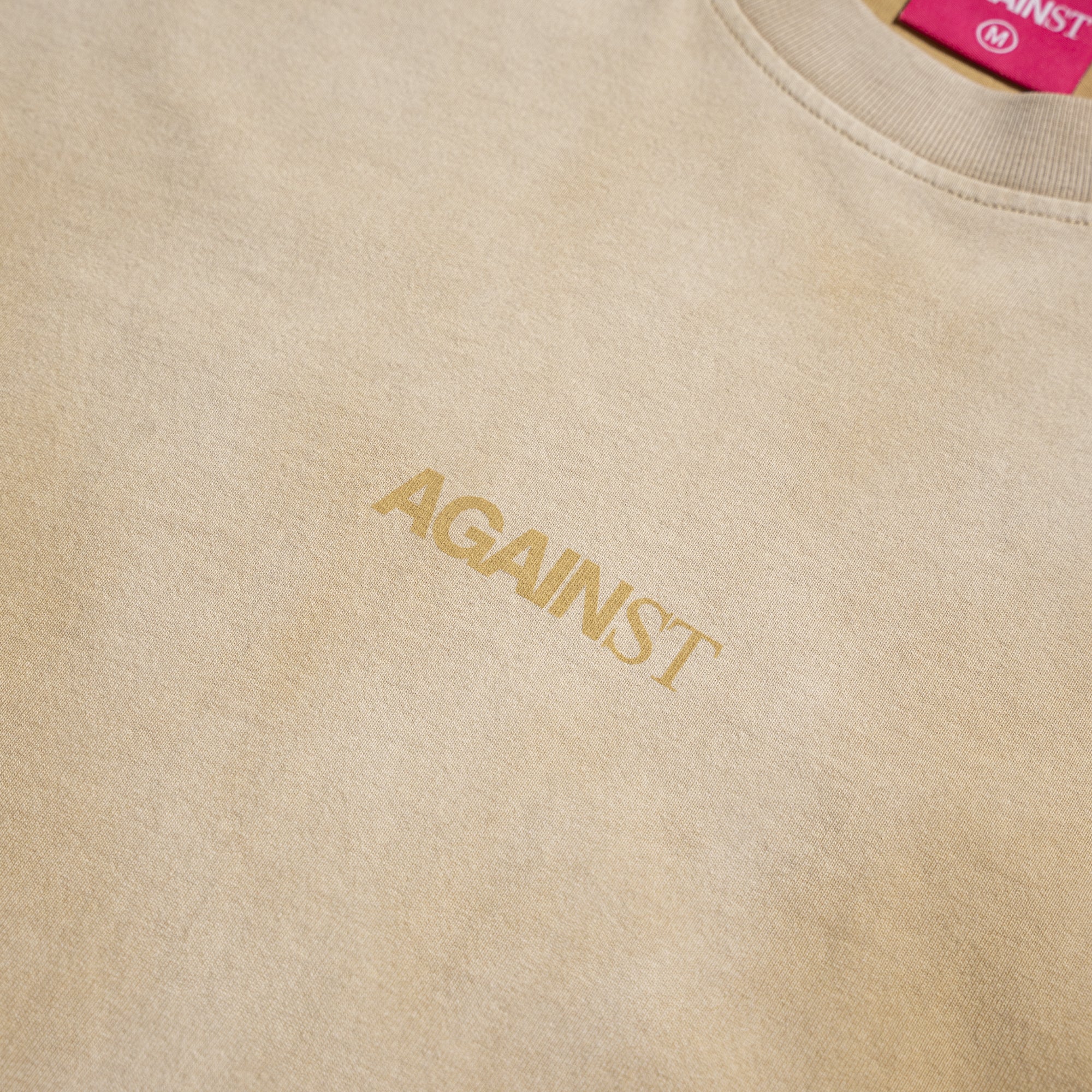 WASHED BEIGE LOGO TEE