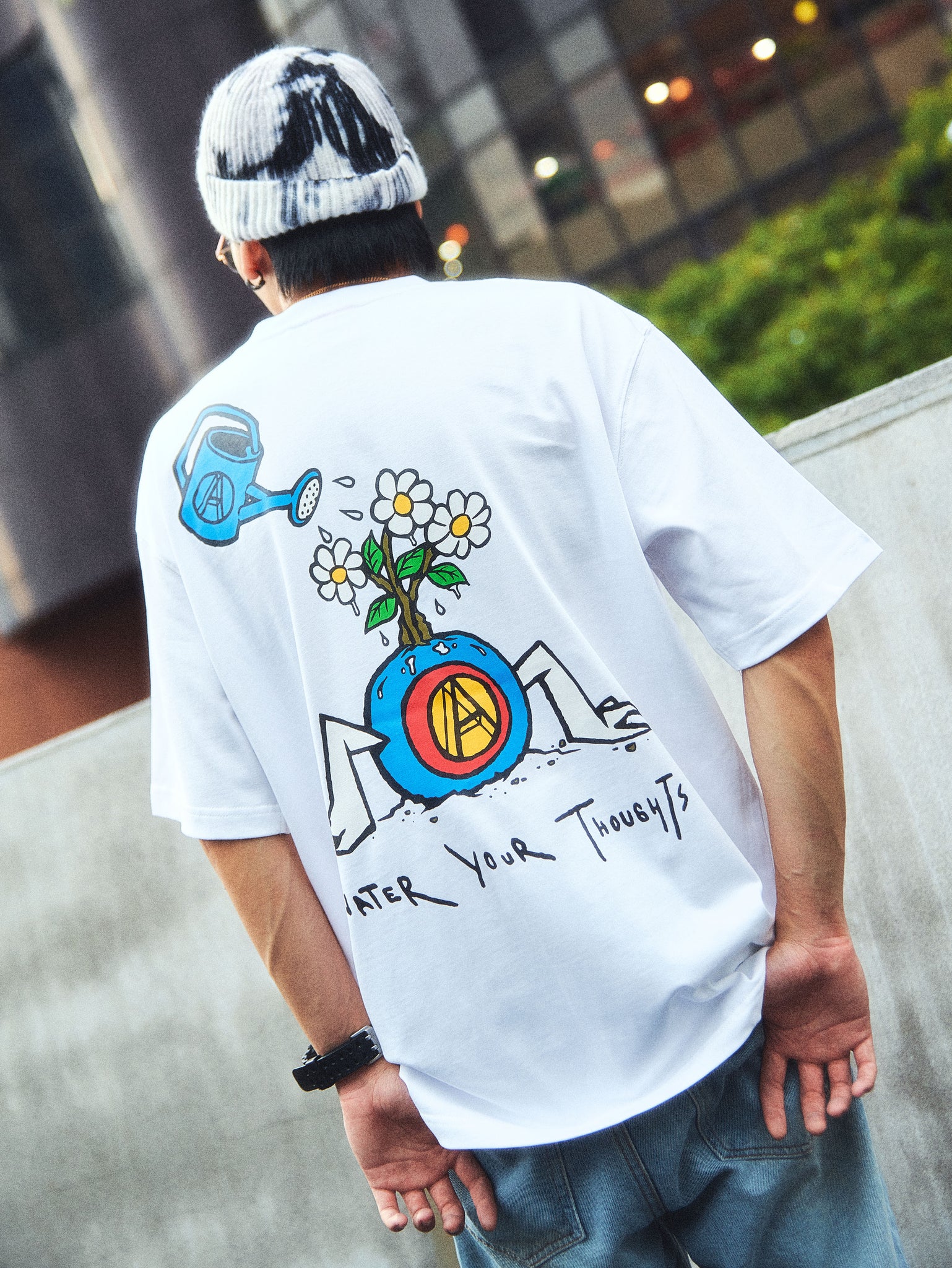 WATER YOUR THOUGHTS TEE WHITE