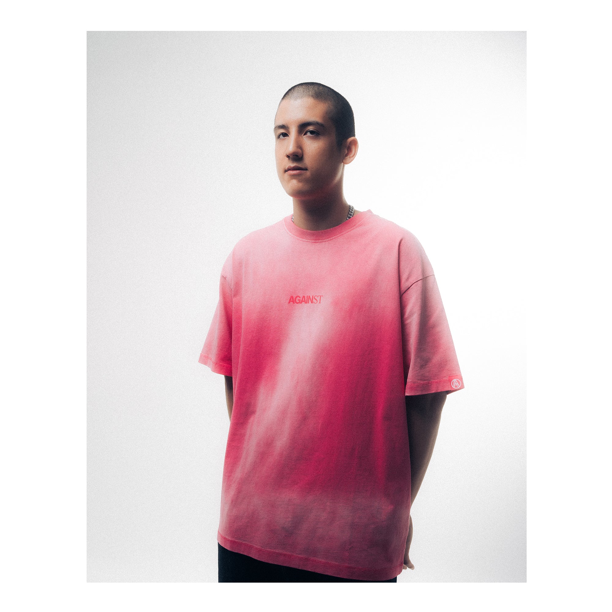 WASHED LOGO TEE ROSE