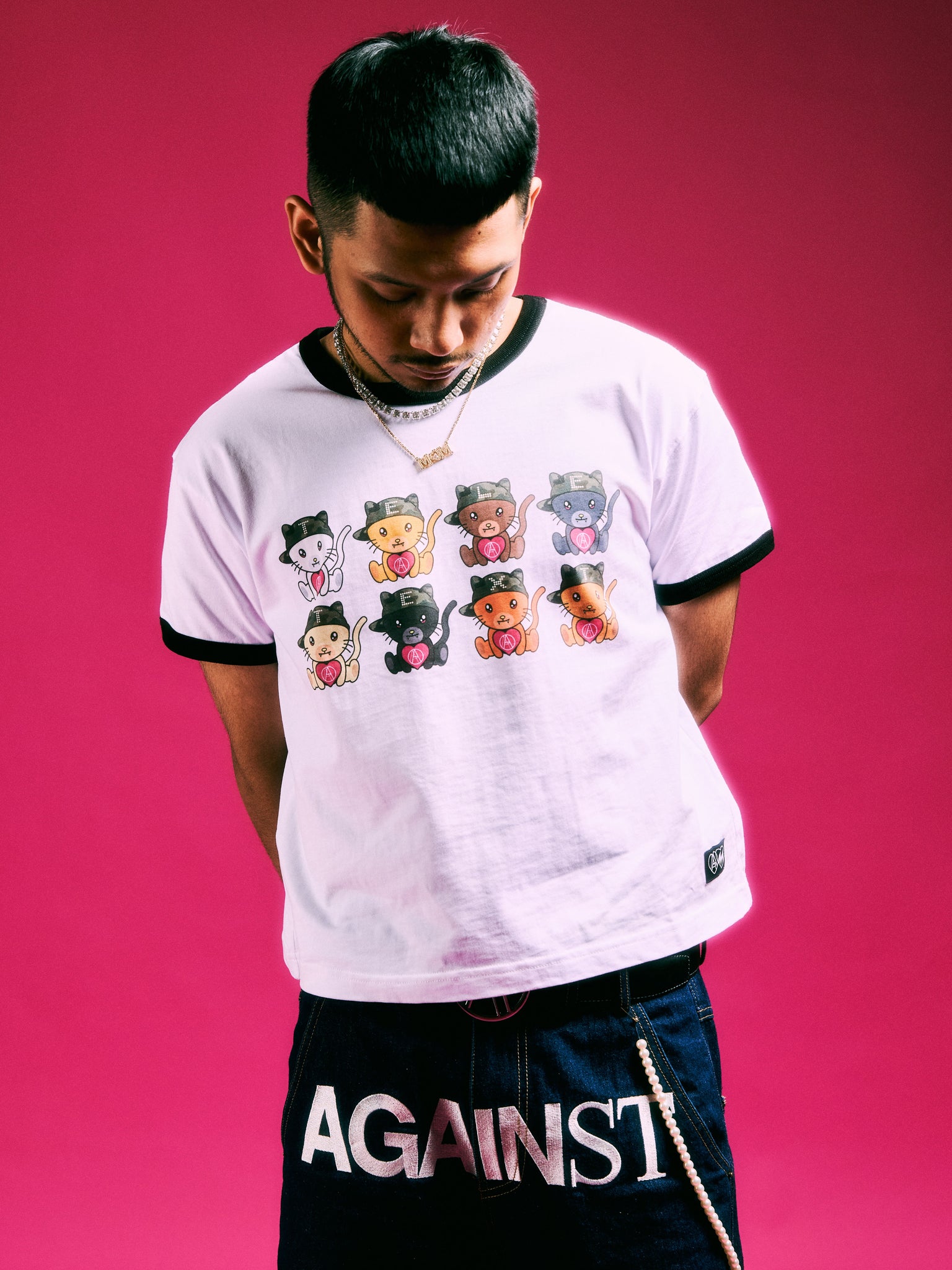 TELETEXT MASCOT RINGER TEE