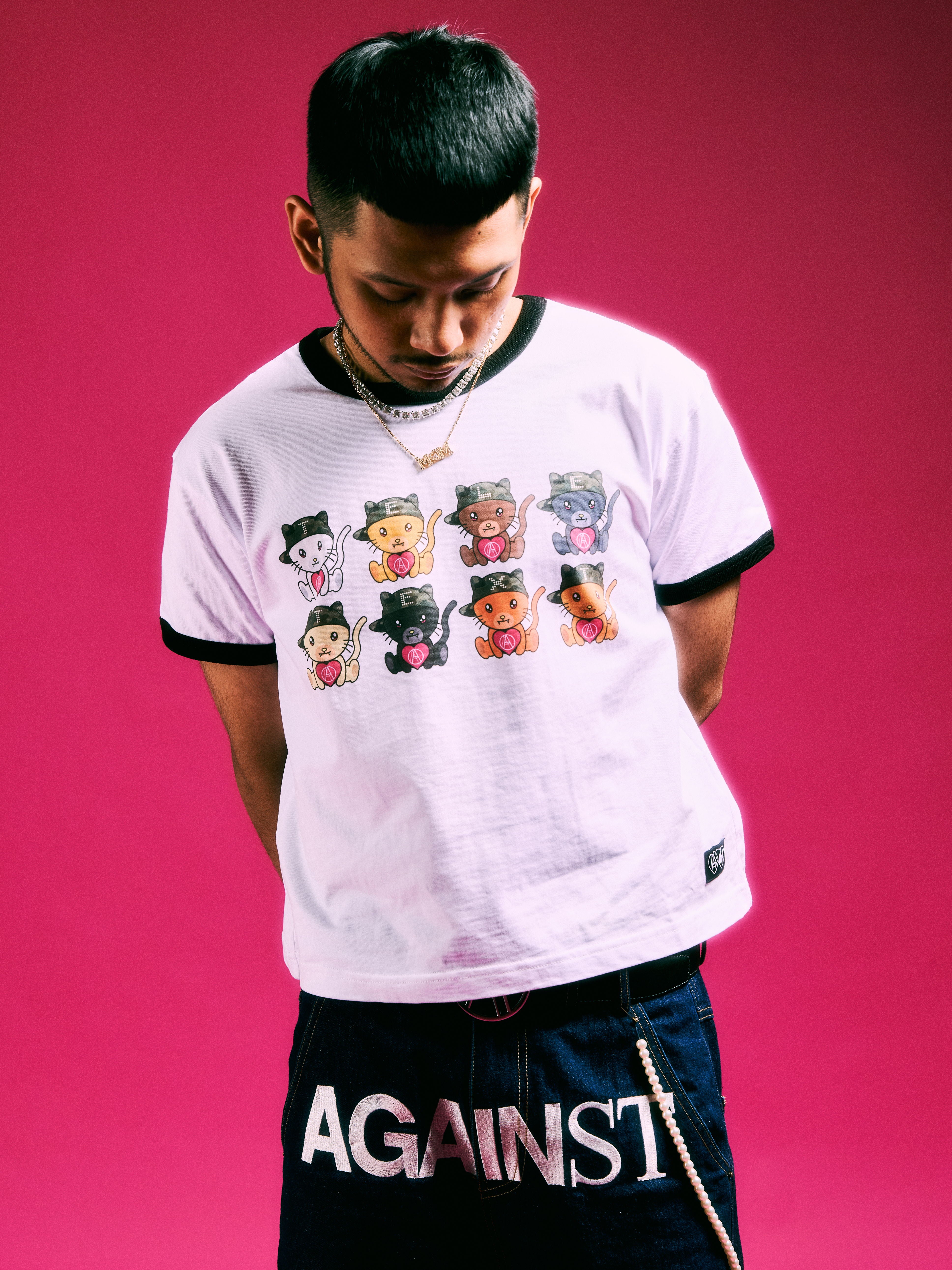 TELETEXT MASCOT RINGER TEE – AGAINST LAB.