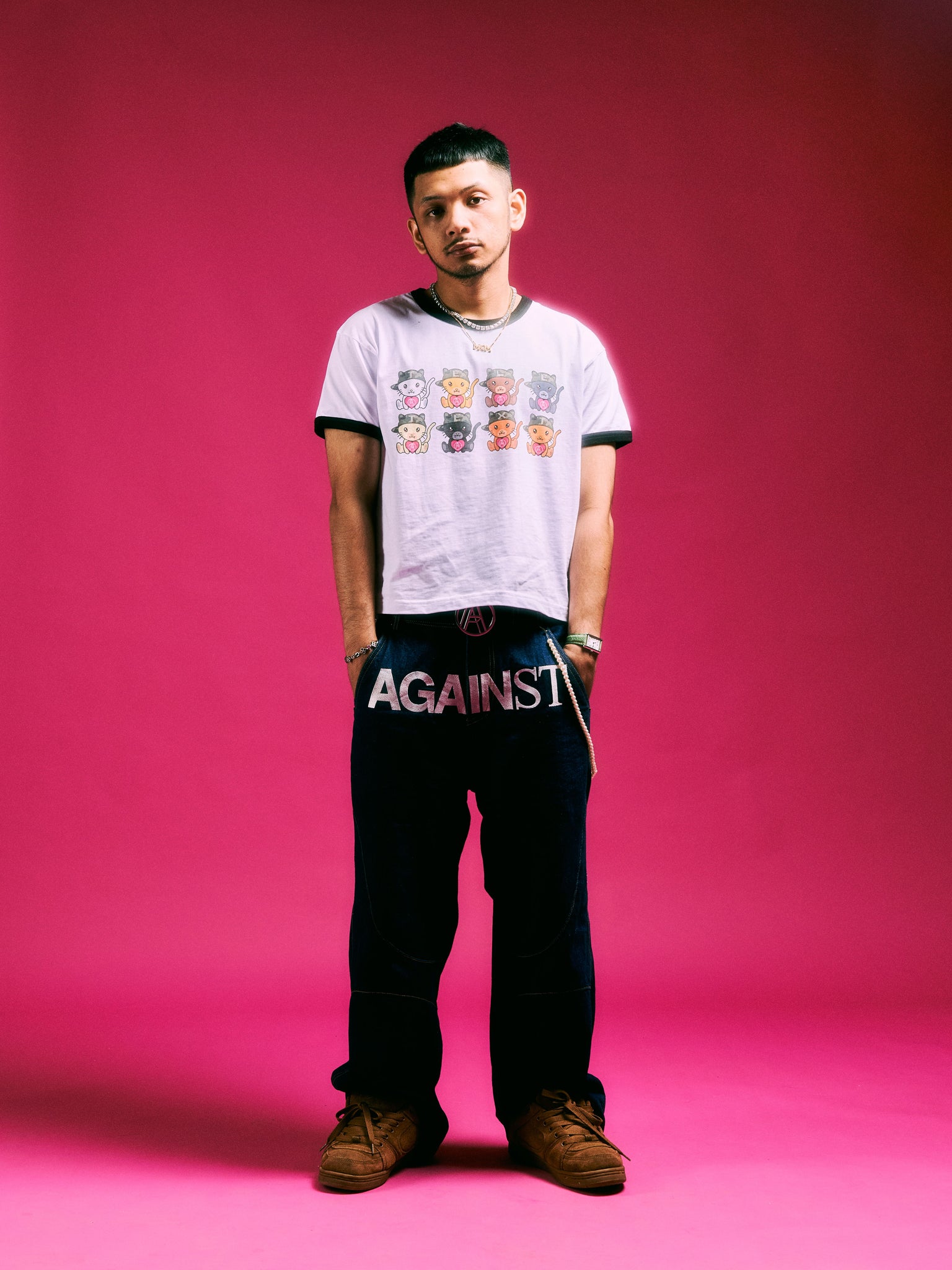 TELETEXT MASCOT RINGER TEE