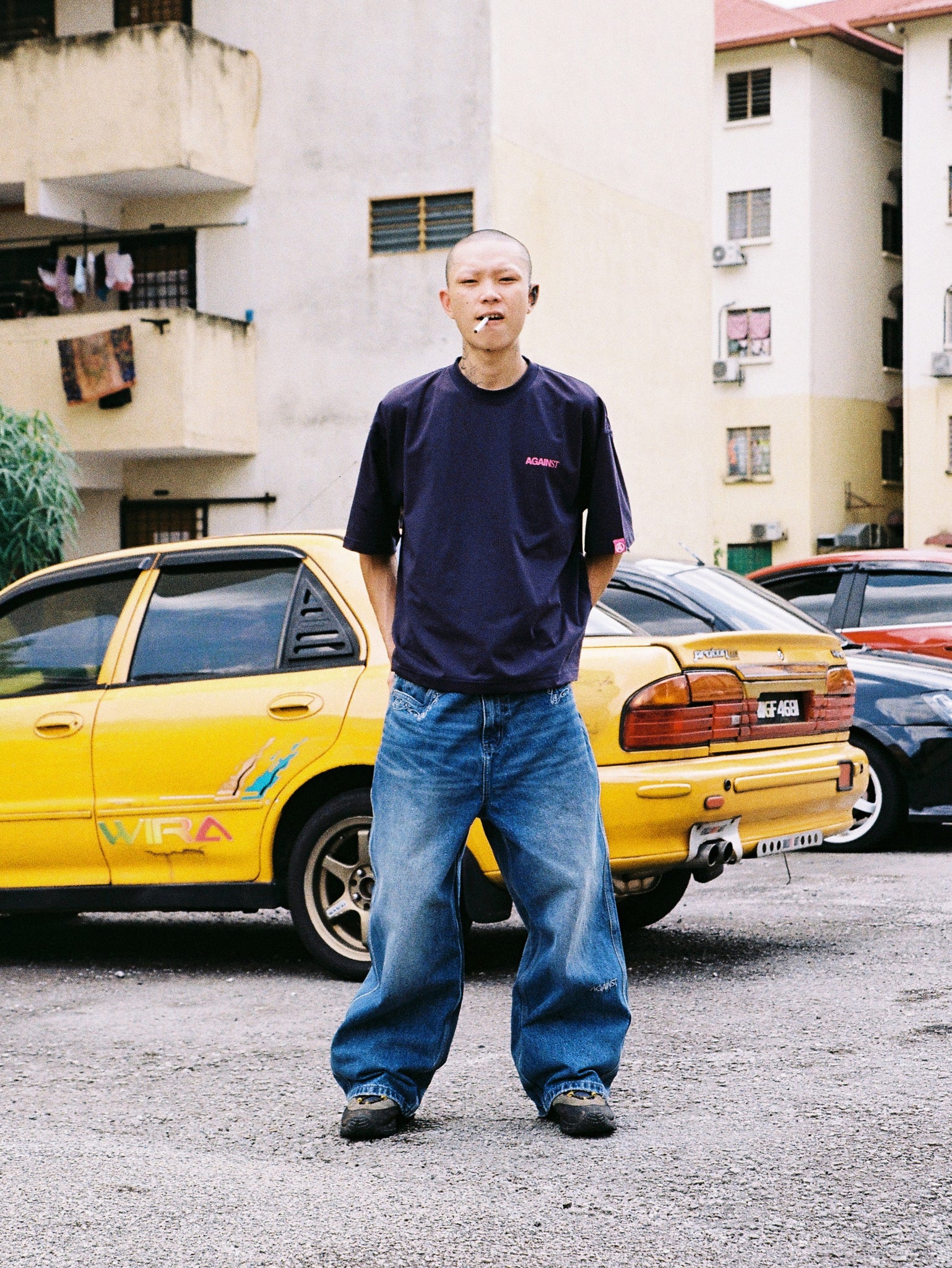 BOXY ALL DAY TEE NAVY