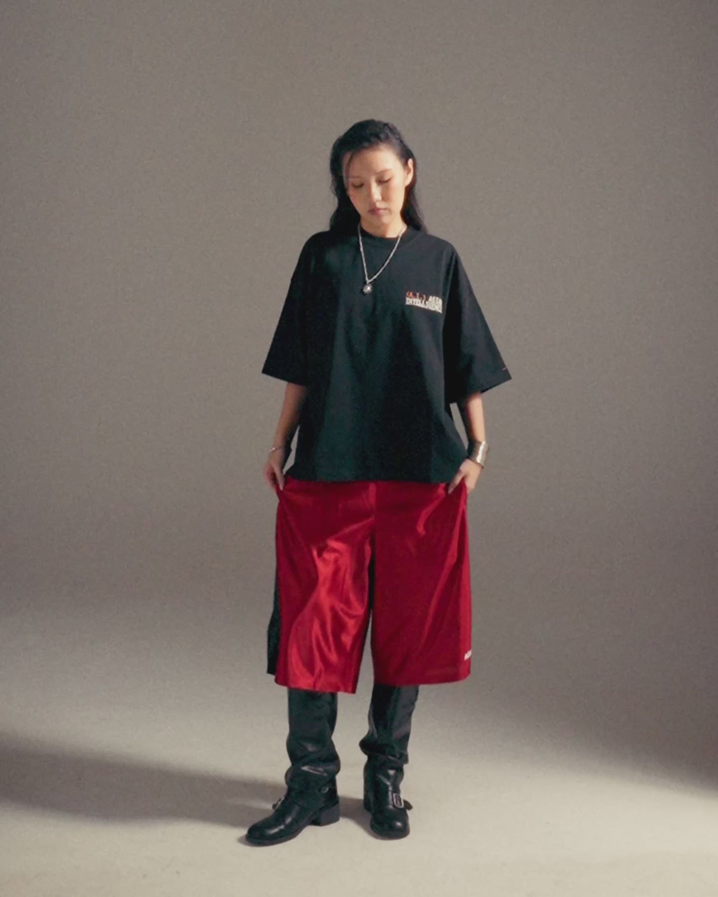 AI BOXY TEE BLACK – AGAINST LAB.