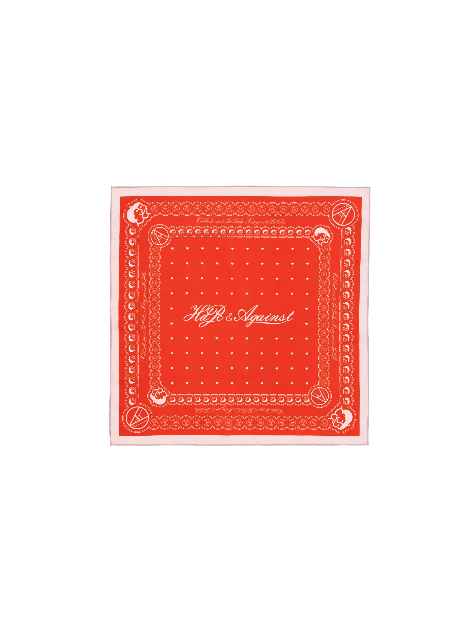 AGAINST X HDPC 'B2H' BANDANA RED