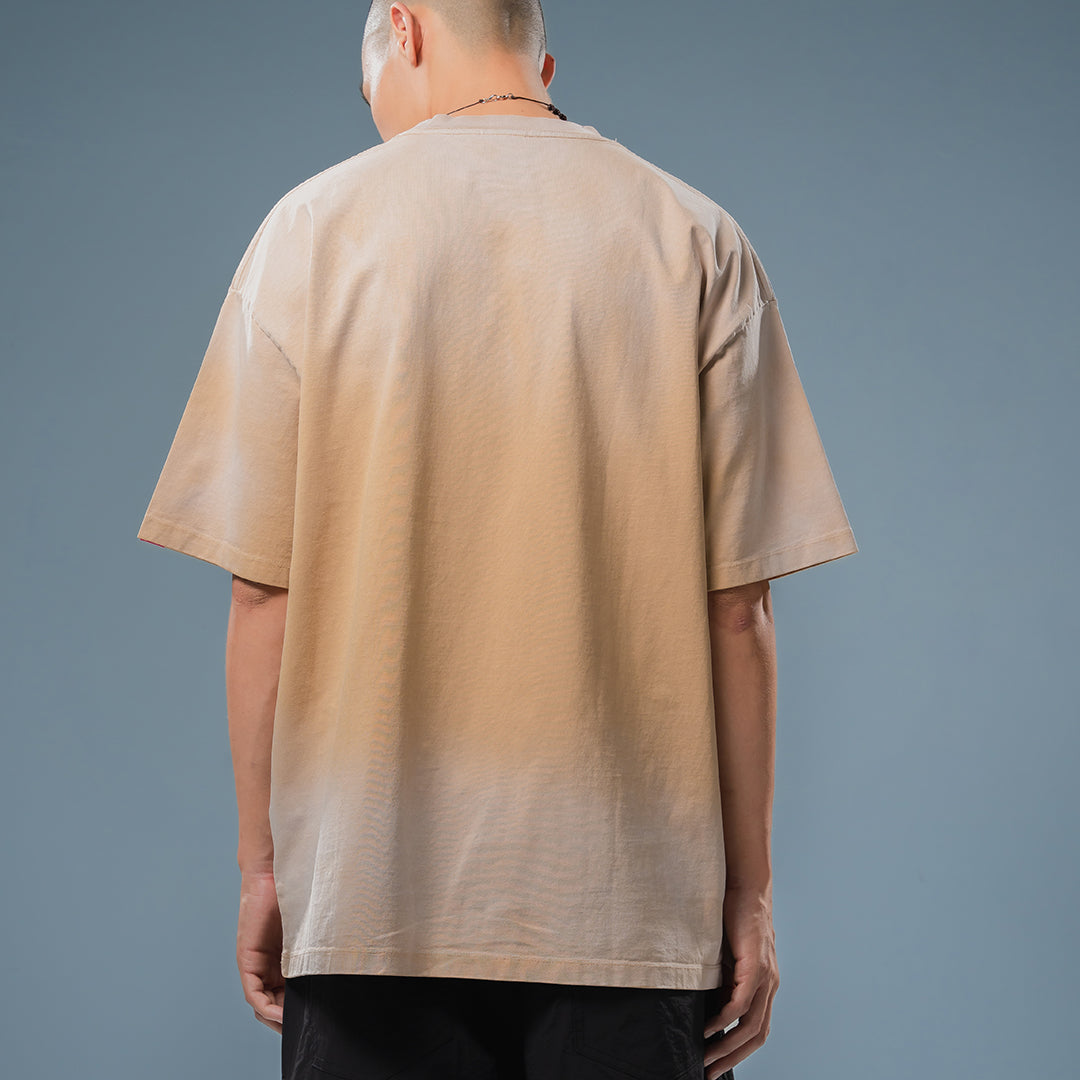 WASHED BEIGE LOGO TEE